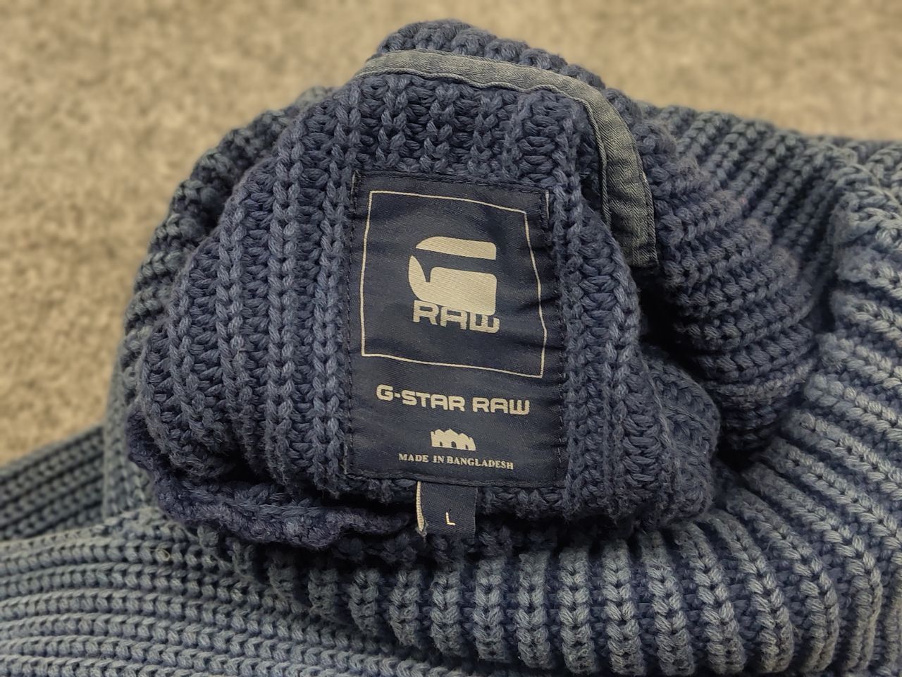 G-Star G Star Raw Champ Coll Knit Garment duet Sweater Vintage RRL Size US L / EU 52-54 / 3 - 13 Thumbnail