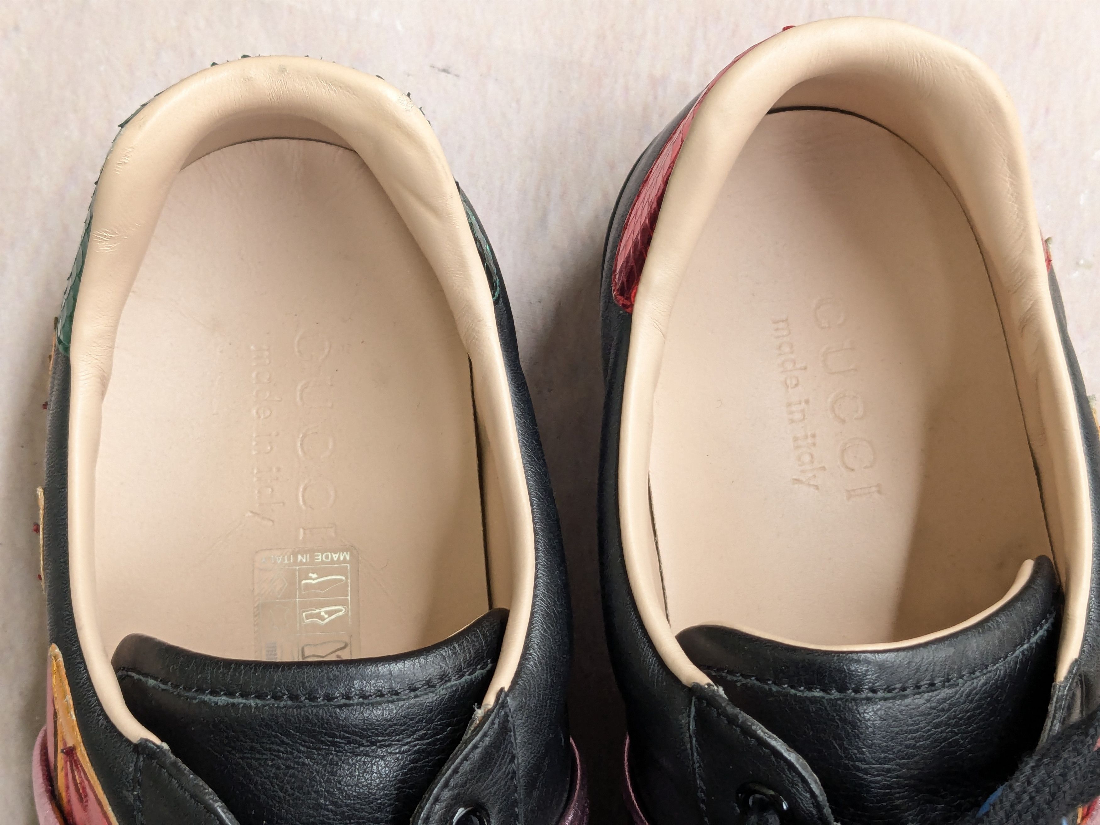Gucci Gucci Ace Sneakers Fire Flame 8.5 Logo Low Tops 440724 Size US 8.5 / EU 41-42 - 7 Thumbnail