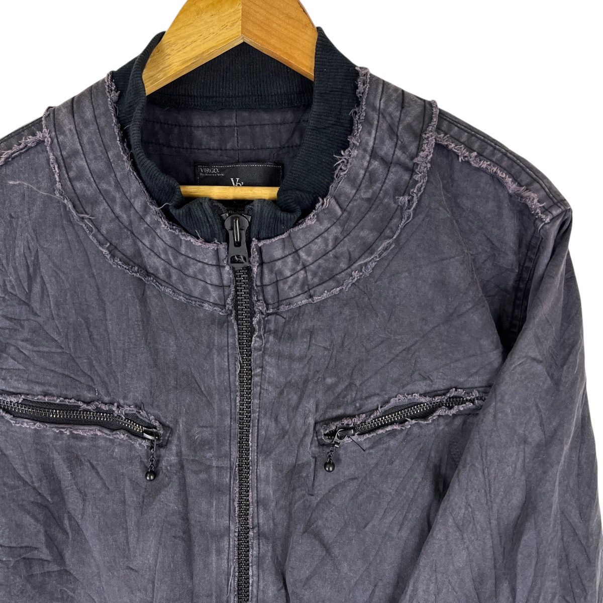 Japanese Brand 🔥 Virgo Colar Less Blouson Bomber Jacket made In japan Size US L / EU 52-54 / 3 - 7 Thumbnail