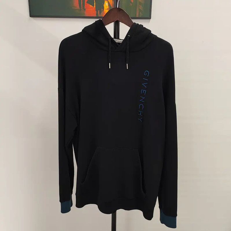 Givenchy Givenchy Black Cotton Men's Hoodie 0089 Size US L / EU 52-54 / 3 - 1 Thumbnail