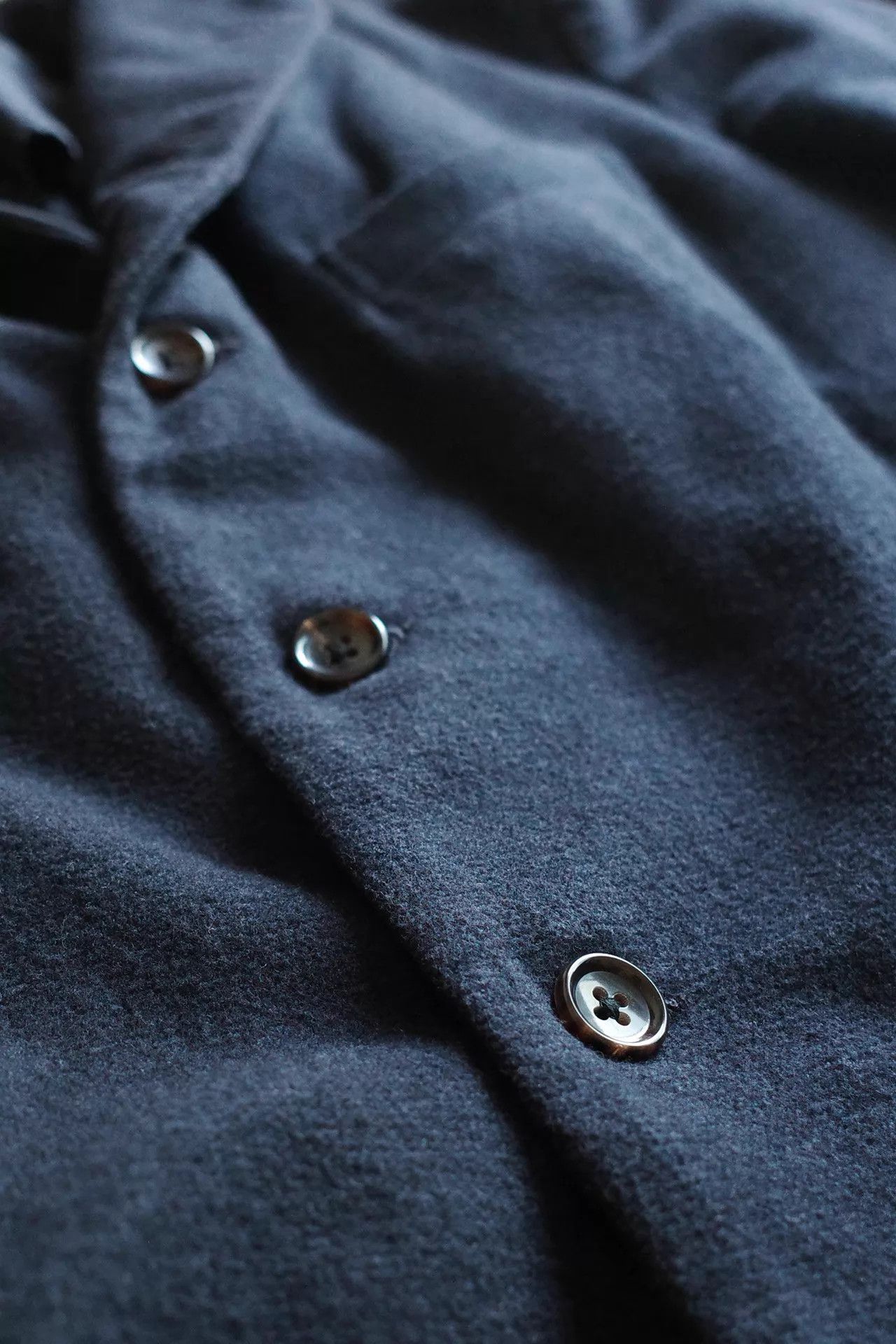Other Kaval 00s 5b Narrow Sack Jacket Navy Cotton-Wool-Cashmere Size US M / EU 48-50 / 2 - 8 Thumbnail