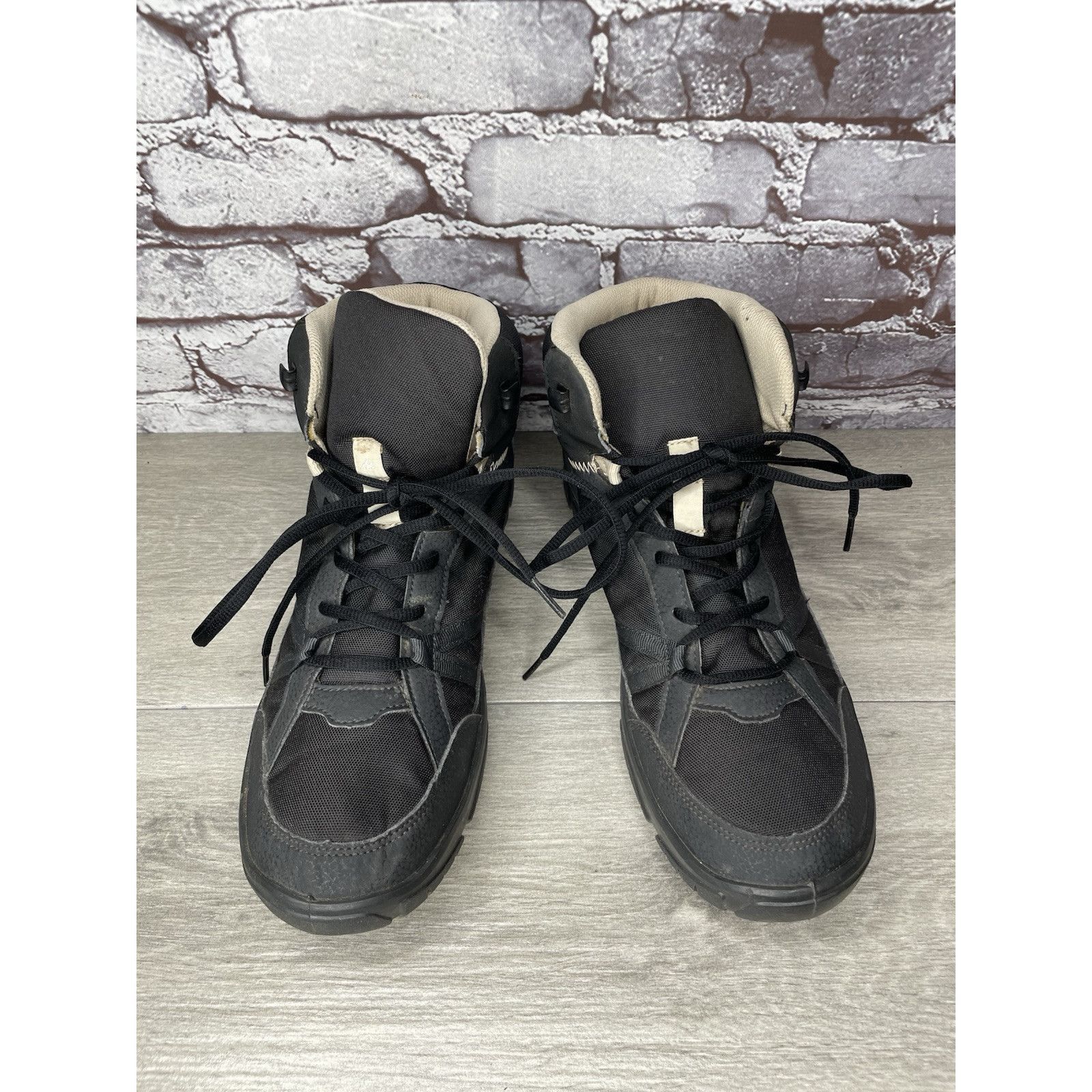 Other Quechua NH100 Black Mesh Lace Up Synthetic Mid Hiking Boots Size US 11.5 / EU 44-45 - 12 Thumbnail