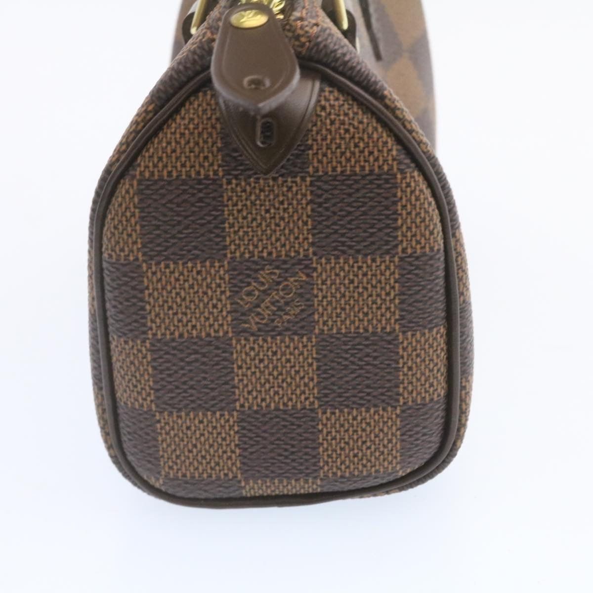 Louis Vuitton LOUIS VUITTON Damier Ebene Mini Speedy Hand Bag M41534 Size ONE SIZE - 4 Thumbnail