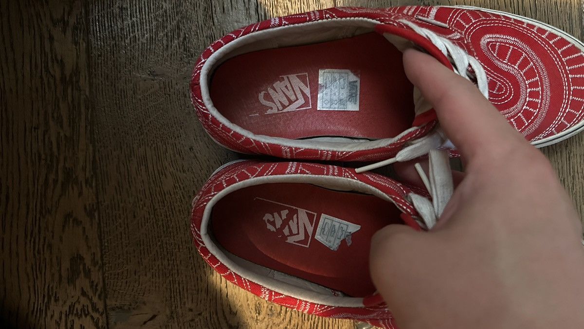Supreme SS14 Supreme x Vans Era Spiral US 9 Red Uptown Era Spiral Size US 9.5 / EU 42-43 - 7 Thumbnail