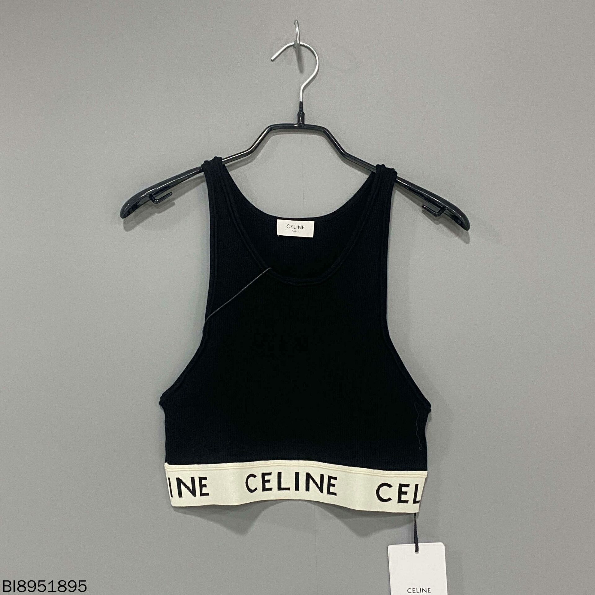 Celine Celine Retro Black Tank Top L Women Size L / US 10 / IT 46 - 1 Thumbnail