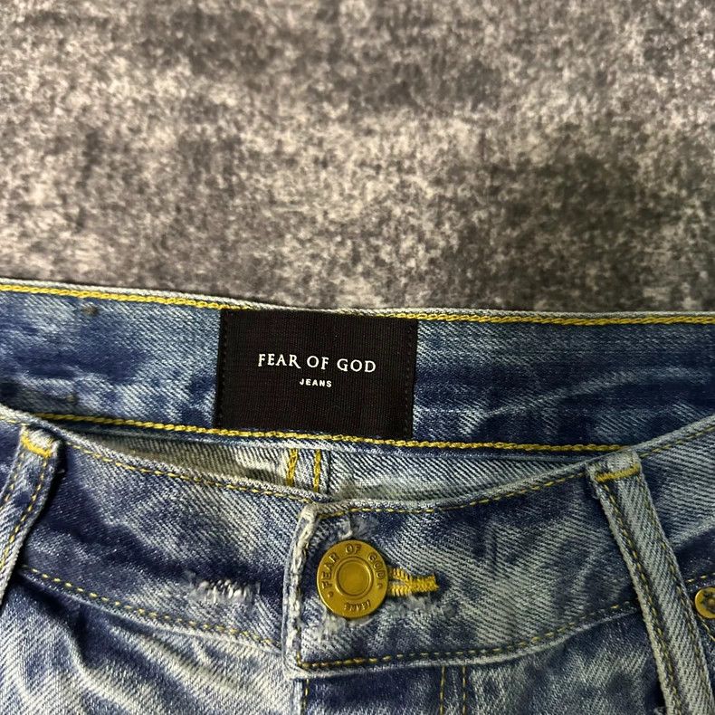 Fear of God Fear of God Blue water corrugated jeans Size US 34 / EU 50 - 4 Thumbnail