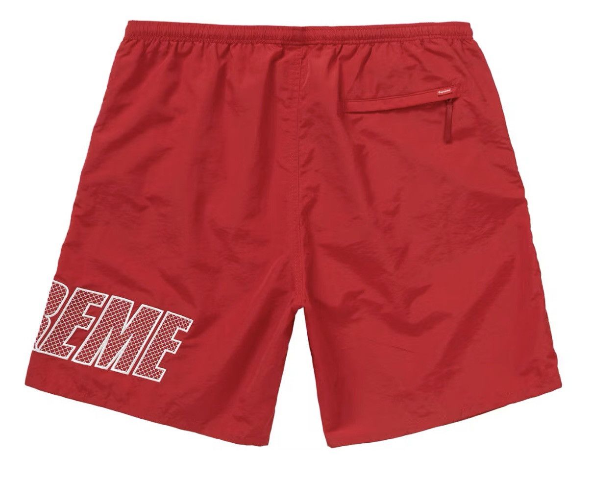 Supreme Supreme Logo Applique Water Short Red Size US 30 / EU 46 - 2 Thumbnail