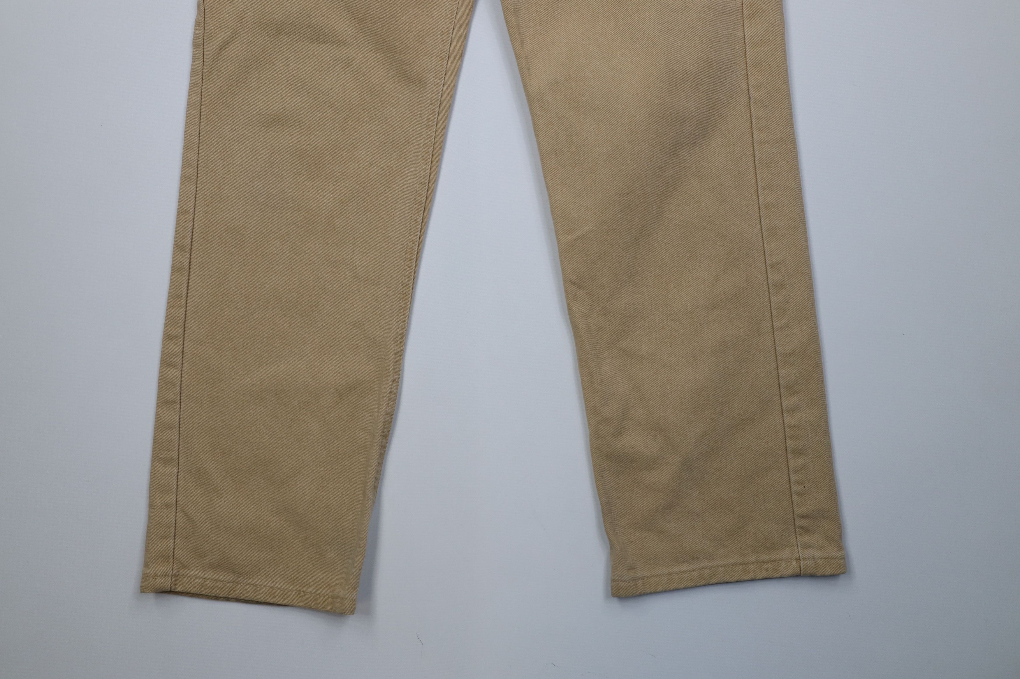 Carhartt Vintage 90s Carhartt Wide Leg Denim Jeans Wheat Brown USA Size US 34 / EU 50 - 4 Thumbnail
