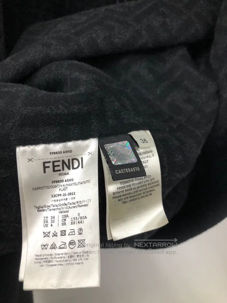 Fendi Fendi All-Print Coat Size XXS / US 00 / IT 34 - 6 Thumbnail