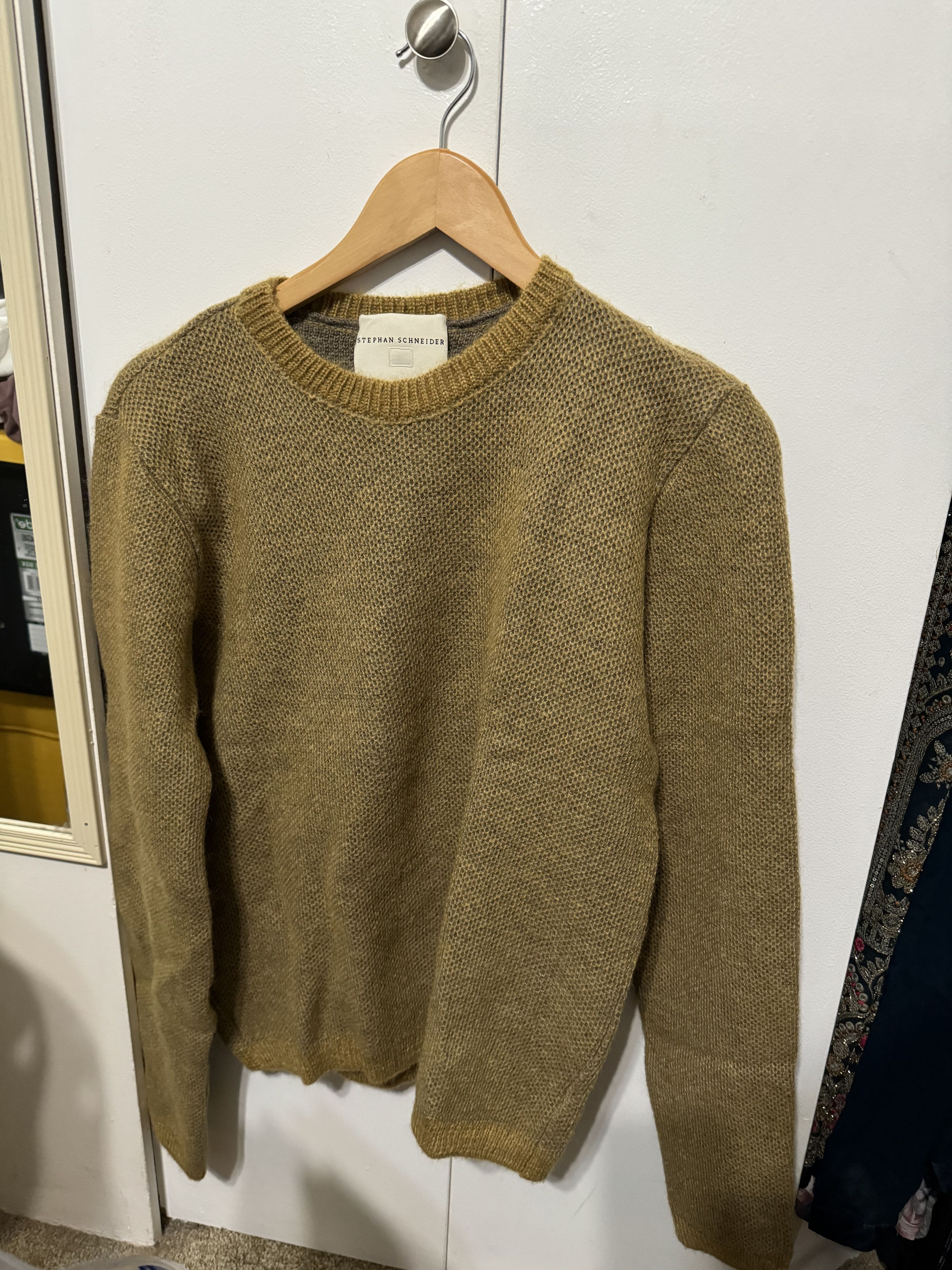 image of Stephan Schneider Mustard Sweater, Men's (Size Medium)