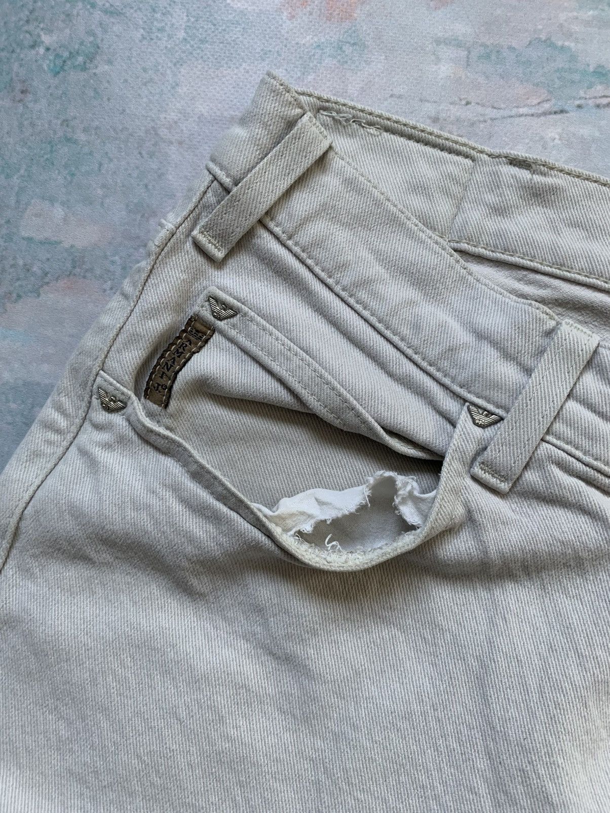 Armani Armani Jeans Y2K Eco-Wash Casual Denim Pants Hype 2000s Size US 34 / EU 50 - 24 Thumbnail