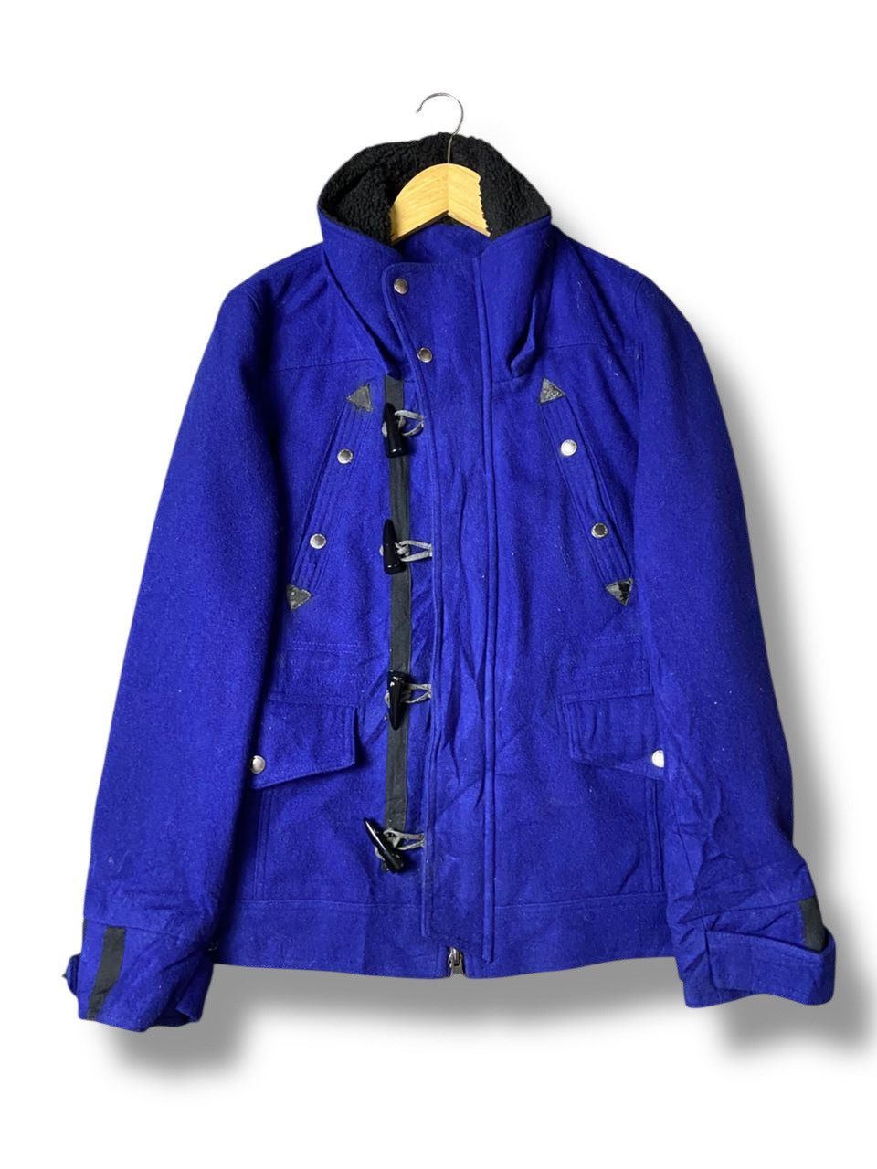 Japanese Brand × Vintage × semanticdesign Semantic Design Wool Duffle Coat with Pockets (120) Size US M / EU 48-50 / 2 - 1 Thumbnail