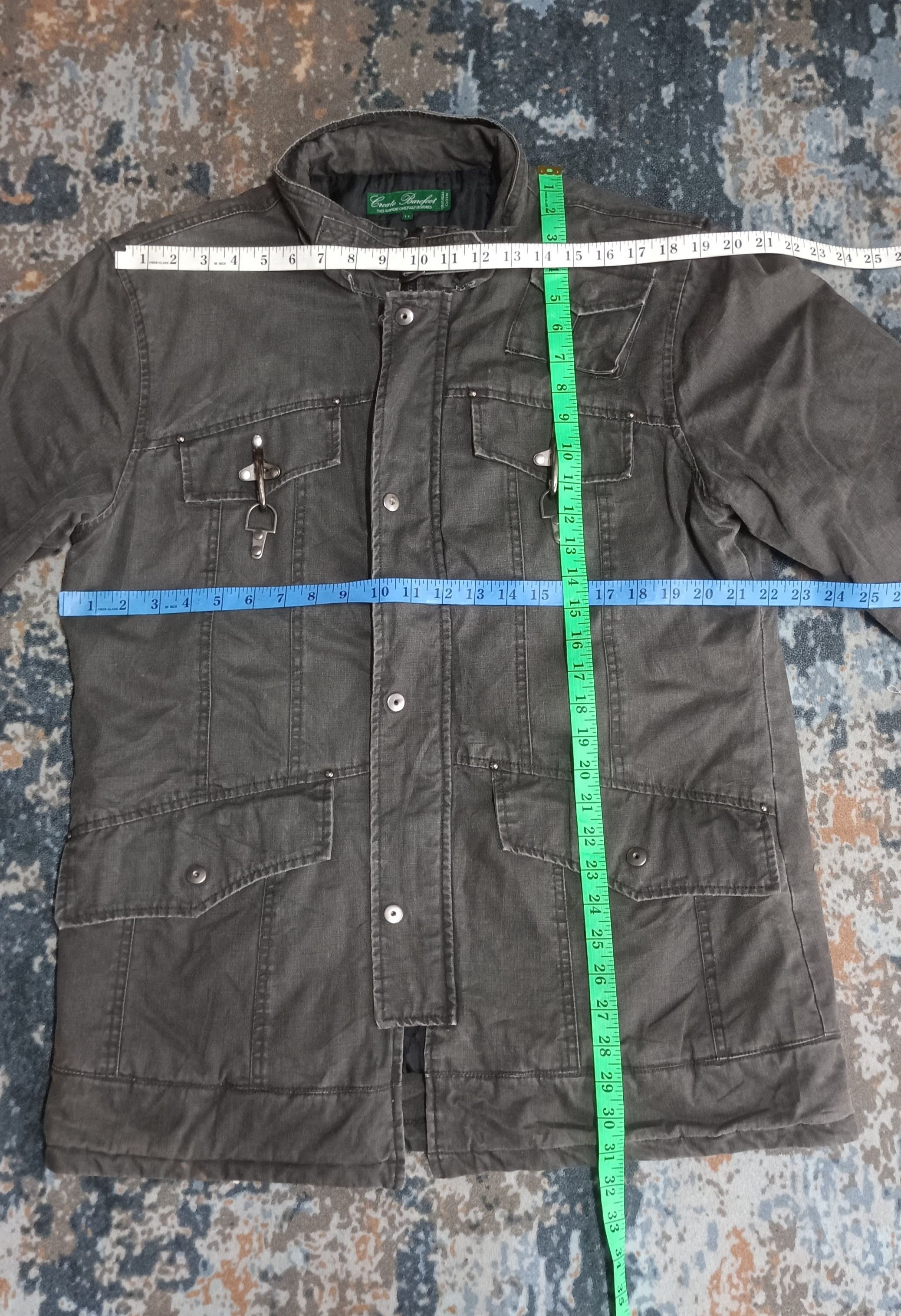 If Six Was Nine Rare🔥 Create Barefoot Bondage Military 5 Pocket Jacket Size US L / EU 52-54 / 3 - 14 Thumbnail