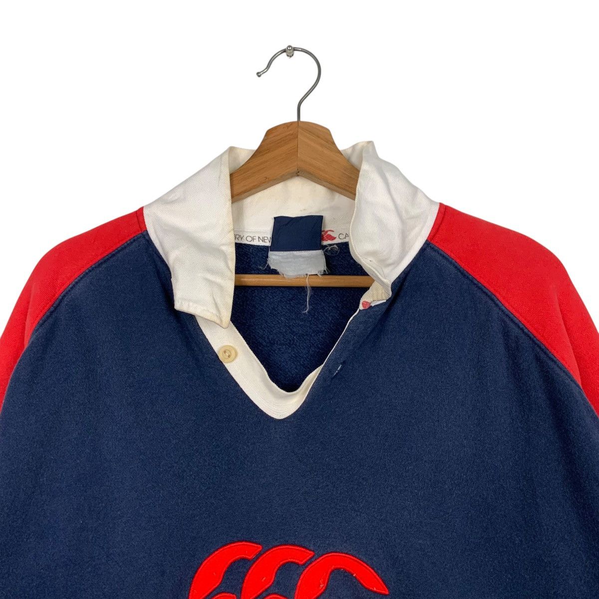 Canterbury of New Zealand CANTERBURY Embroidery Big Logo Colorblock Sweater #1742-C77 Size US L / EU 52-54 / 3 - 7 Thumbnail