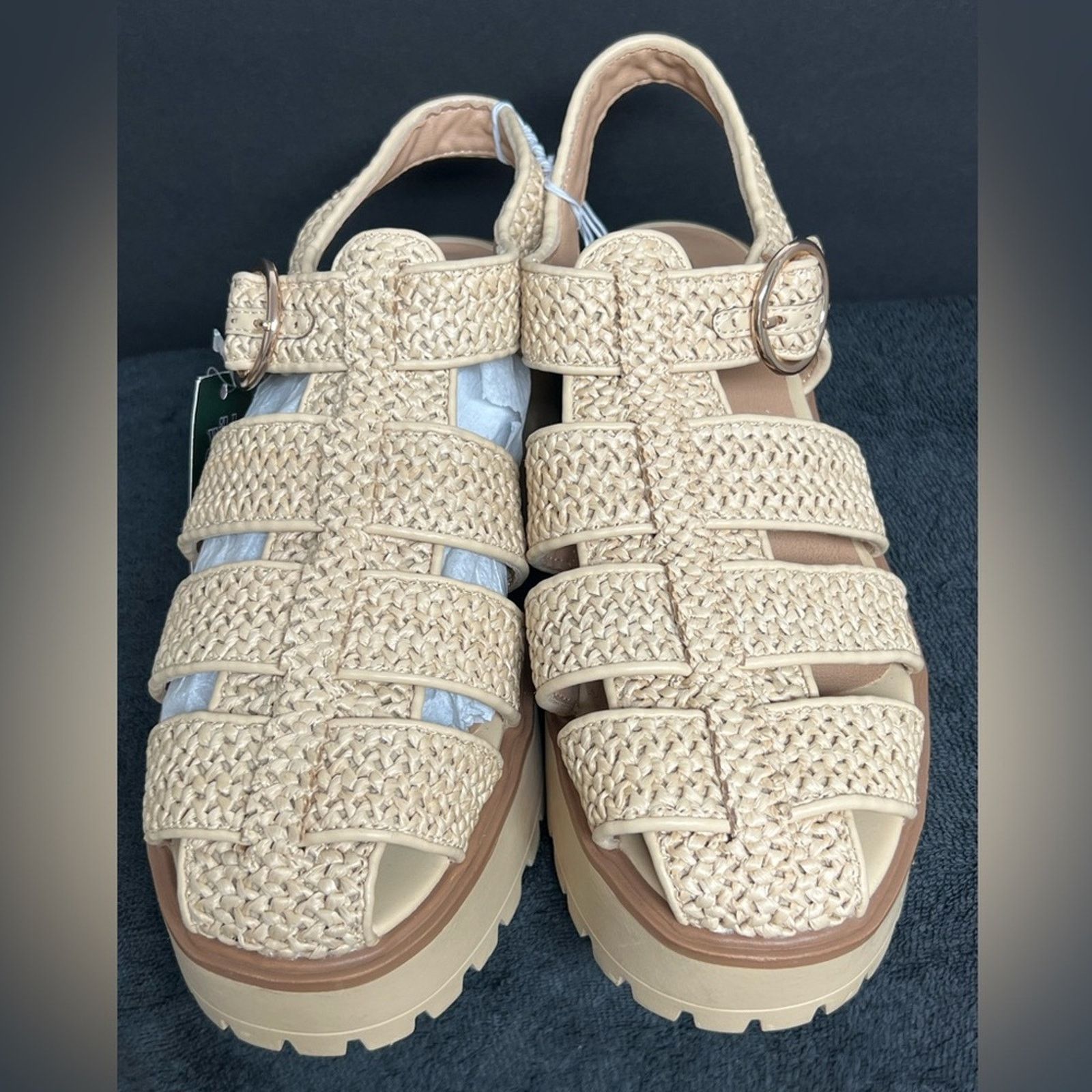 Other NWT Wild Fable Elide Raffia Platform Heels Sandals Size 11 Size US 11 / IT 41 - 3 Thumbnail