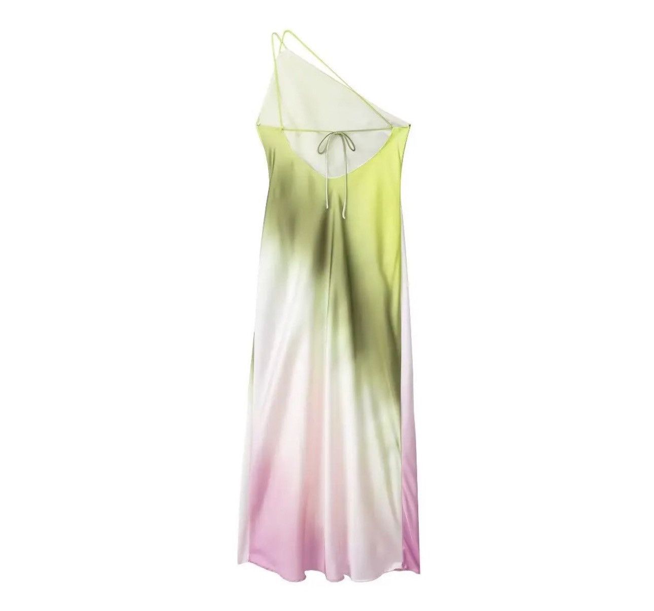 Vintage ZARA NEW WOMAN ss23 LONG TIE-DYE ASYMMETRIC Halter Dress Size M / US 6-8 / IT 42-44 - 2 Thumbnail