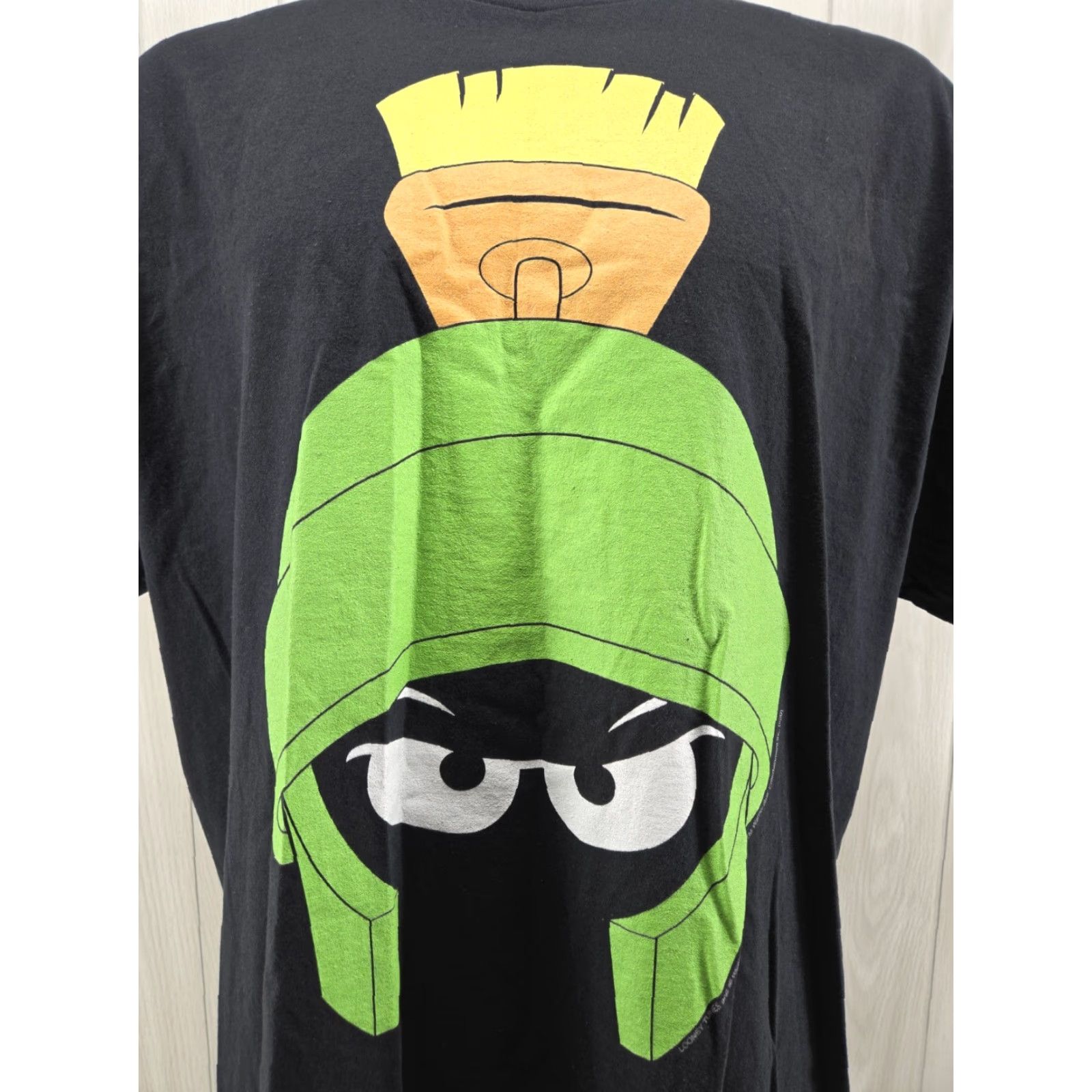 Port & Company VINTAGE Looney Tunes Port & Company T-Shirt Marvin The Martian Big Face Graphic Print 3XL Black Crewneck Short Sleeve Mens Size US XXL / EU 58 / 5 - 2 Thumbnail
