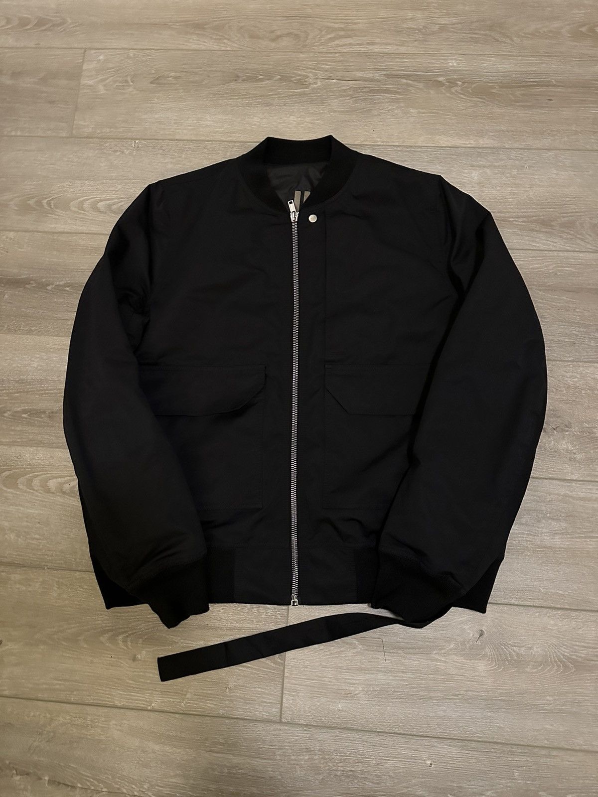 Rick Owens DRKSHDW Black Flight Bomber Jacket