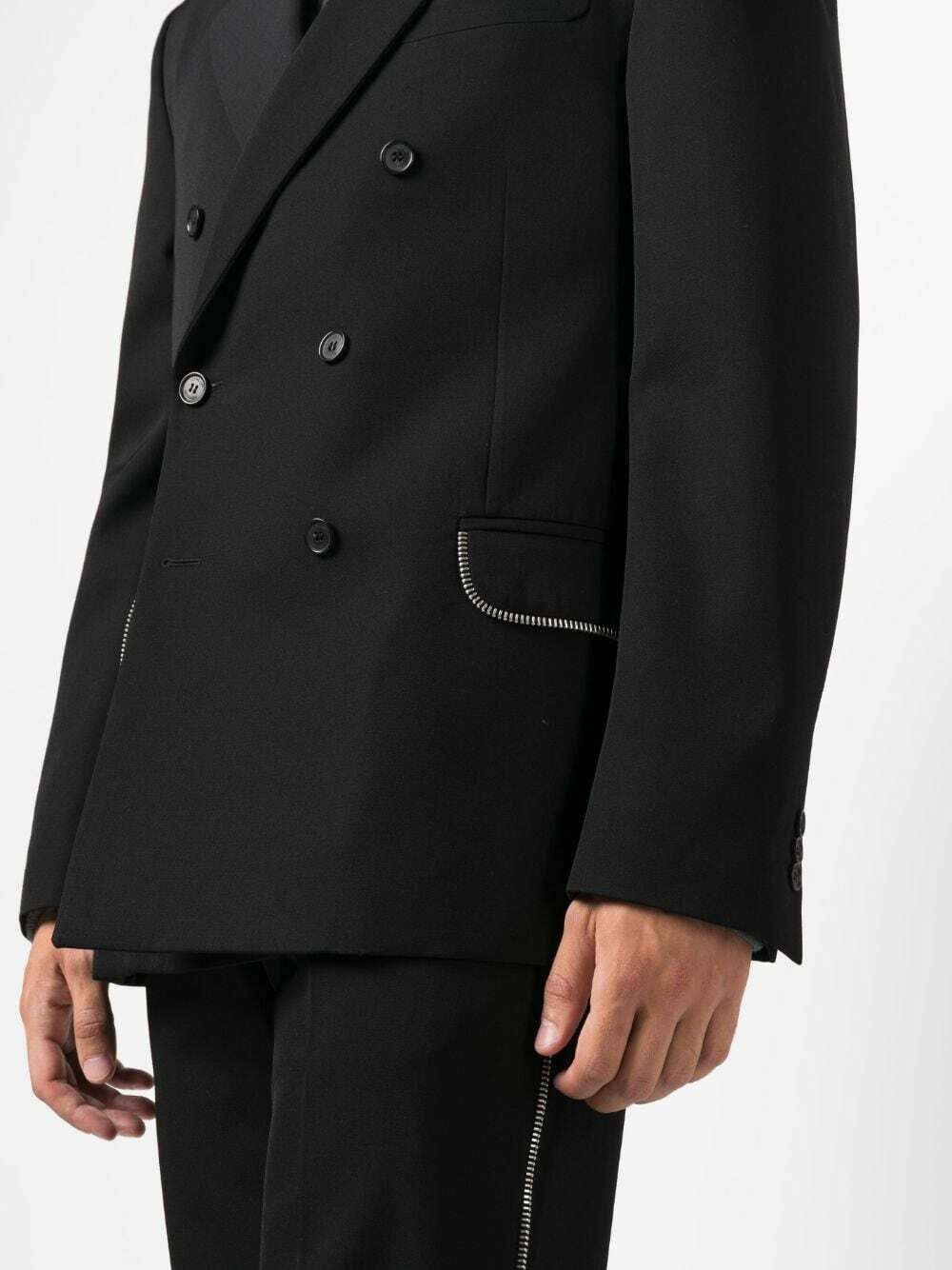 Off-White o1y0225 Blazer in Black Size US M / EU 48-50 / 2 - 2 Thumbnail