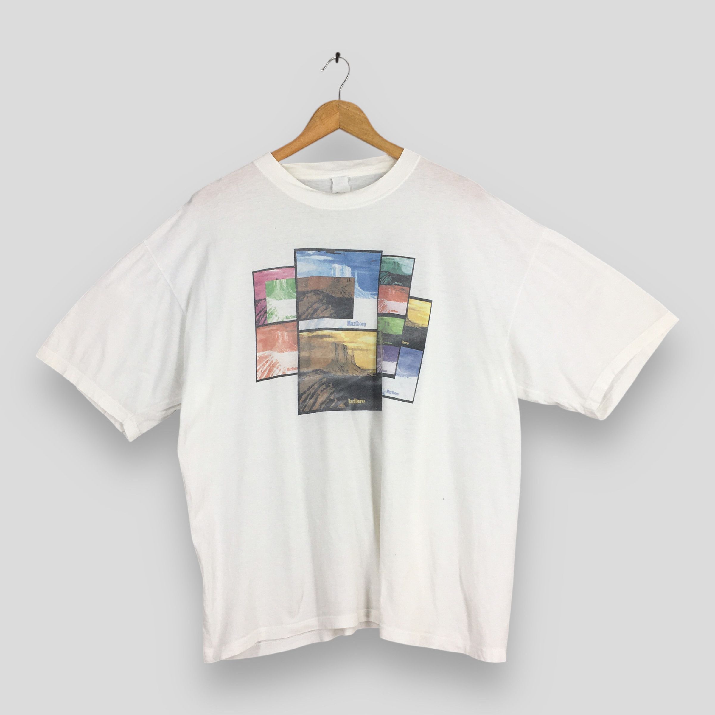 Marlboro Vintage 90's Marlboro Unlimited Country White T shirt XLarge Size US XL / EU 56 / 4 - 1 Thumbnail