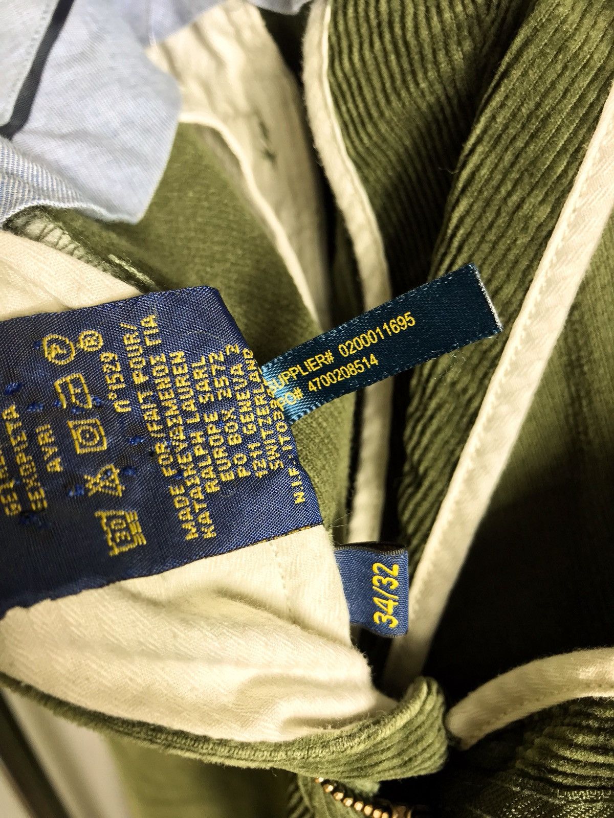 Polo Ralph Lauren RRL Polo Ralph Lauren mens velvet pants green slim fit Size US 34 / EU 50 - 7 Thumbnail