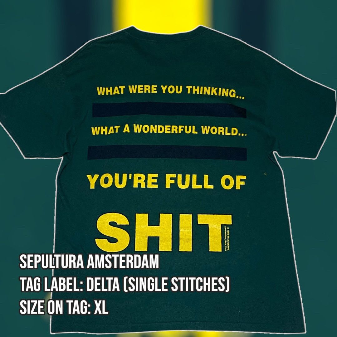 Band Tees × Delta Sepultura - Amsterdam Band Tee Size US XL / EU 56 / 4 - 2 Thumbnail