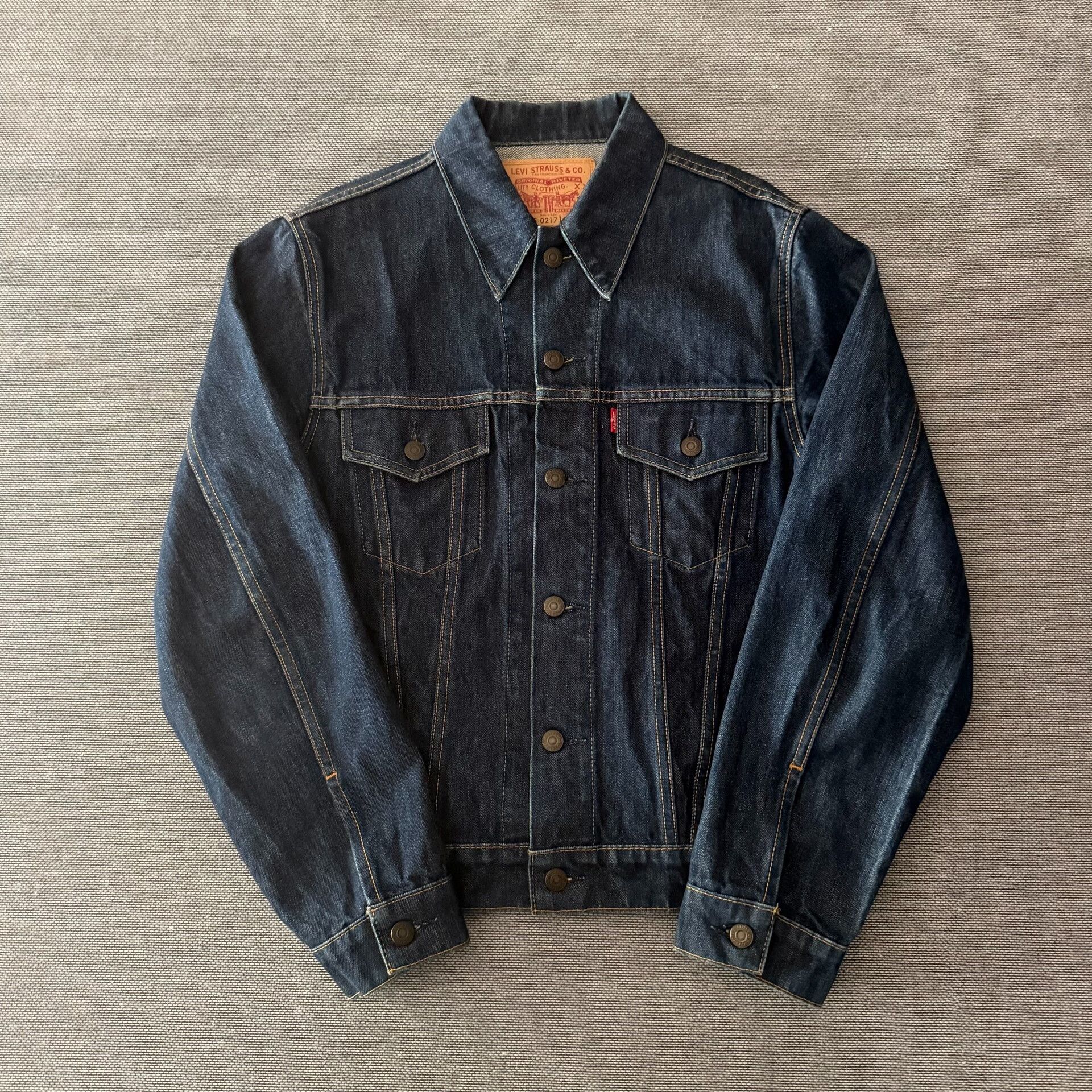 Levi's Vintage Clothing Levi's LVC70505 Raw Denim Jacket Size US XXS / EU 40 - 9 Thumbnail