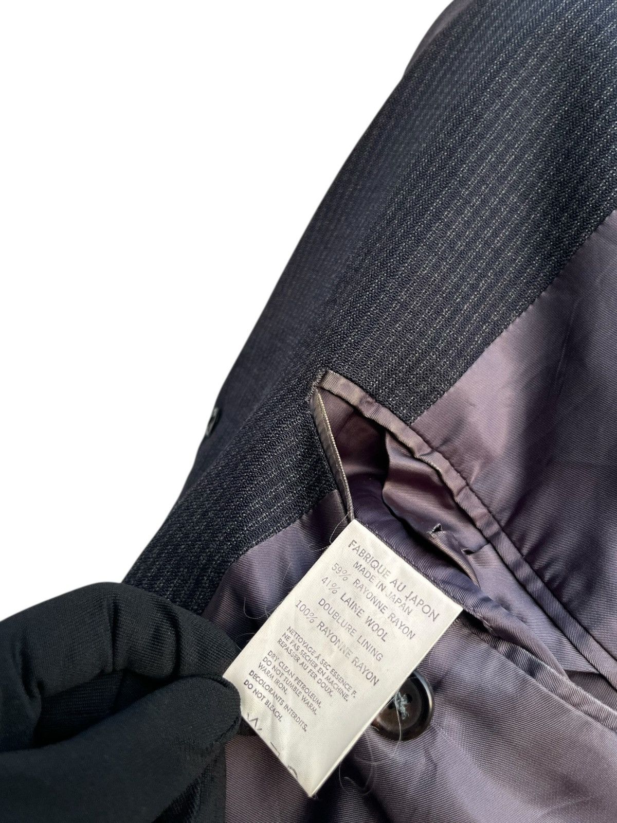 Yohji Yamamoto 90’s Y’s For Men Micro Plaid 3 Buttons Tailored Jacket Size US M / EU 48-50 / 2 - 10 Thumbnail