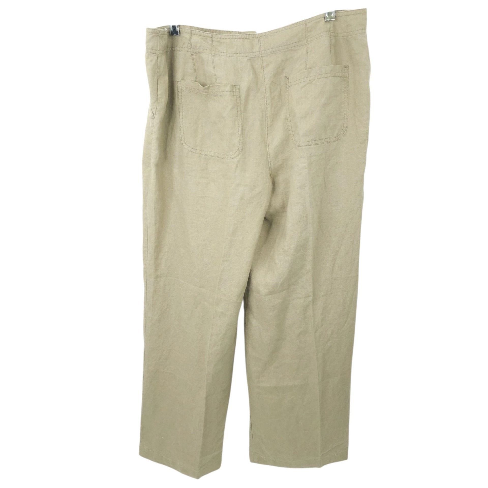 Chicos Chicos Linen Pants Women Size 1 US M/8 MId Rise Wide Leg Sla Size 30" / US 8 / IT 44 - 2 Thumbnail