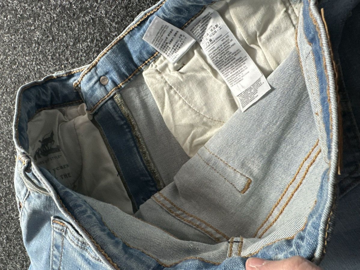 If Six Was Nine × Levi's 🚨GRAIL CUSTOM DENIM JEANS 2in1 ULTRA BAGGY Y2K JAPANESE STYL Size US 33 - 22 Thumbnail