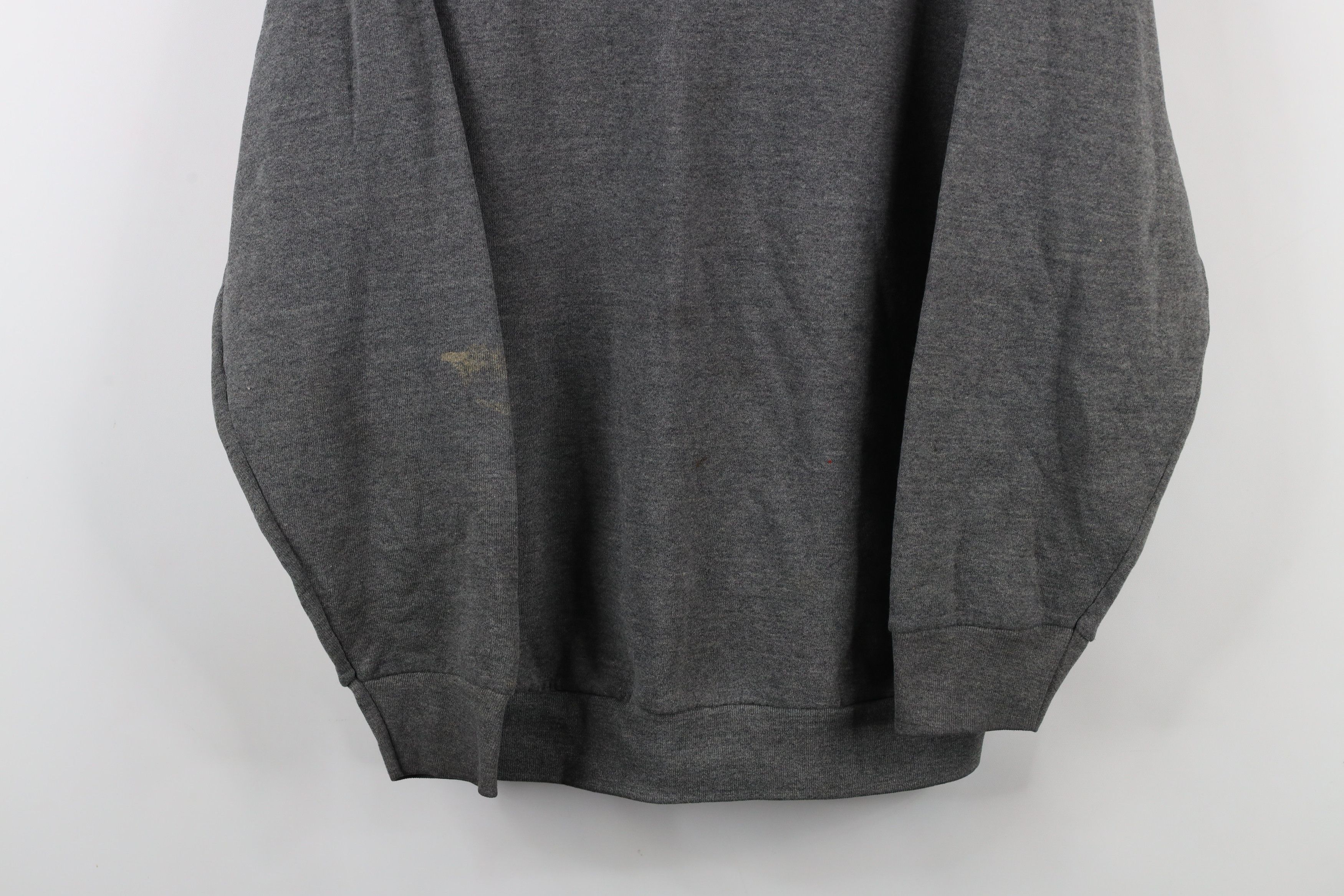 Vintage Vintage 90s Streetwear Blank Crewneck Sweatshirt Gray Size US L / EU 52-54 / 3 - 3 Thumbnail