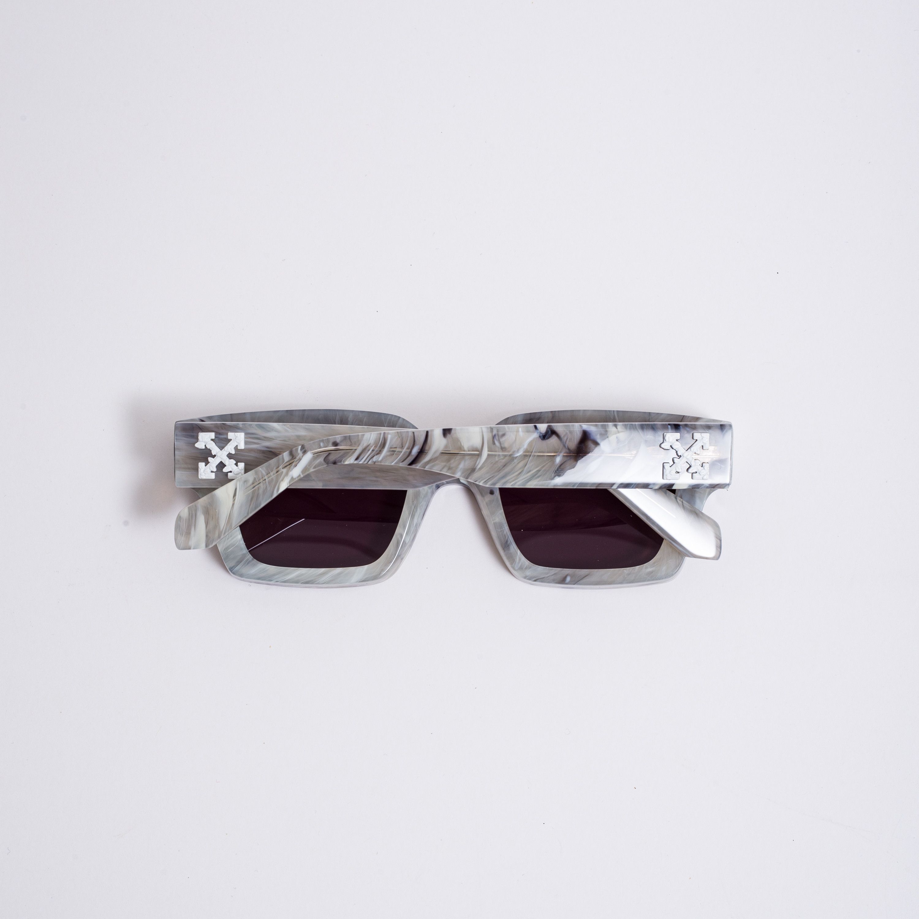 Off-White OFF WHITE RECTANGLE-FRAME VIRGIL SUNGLASSES MARBLE Size ONE SIZE - 8 Thumbnail