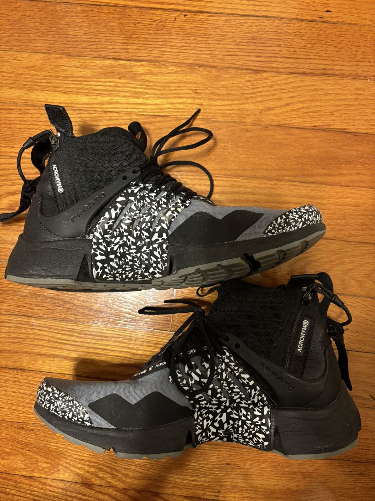 Acronym × Nike Authentic nike x acronym presto blk/wht/grey sz 9 Size US 9 / EU 42 - 2 Thumbnail