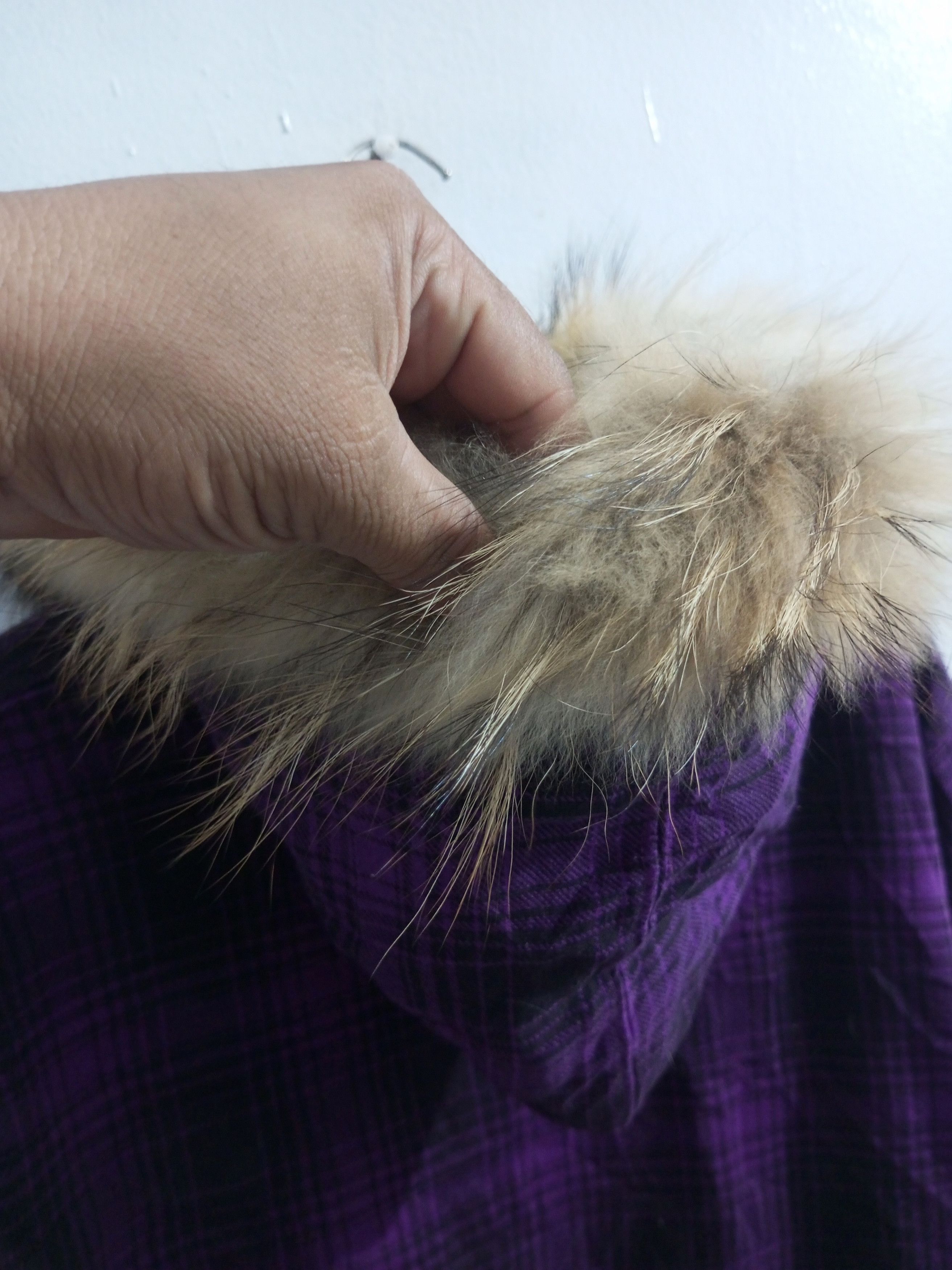 Beaumere Beaumere purple immortal ninja face fur hoodie Size US L / EU 52-54 / 3 - 9 Thumbnail