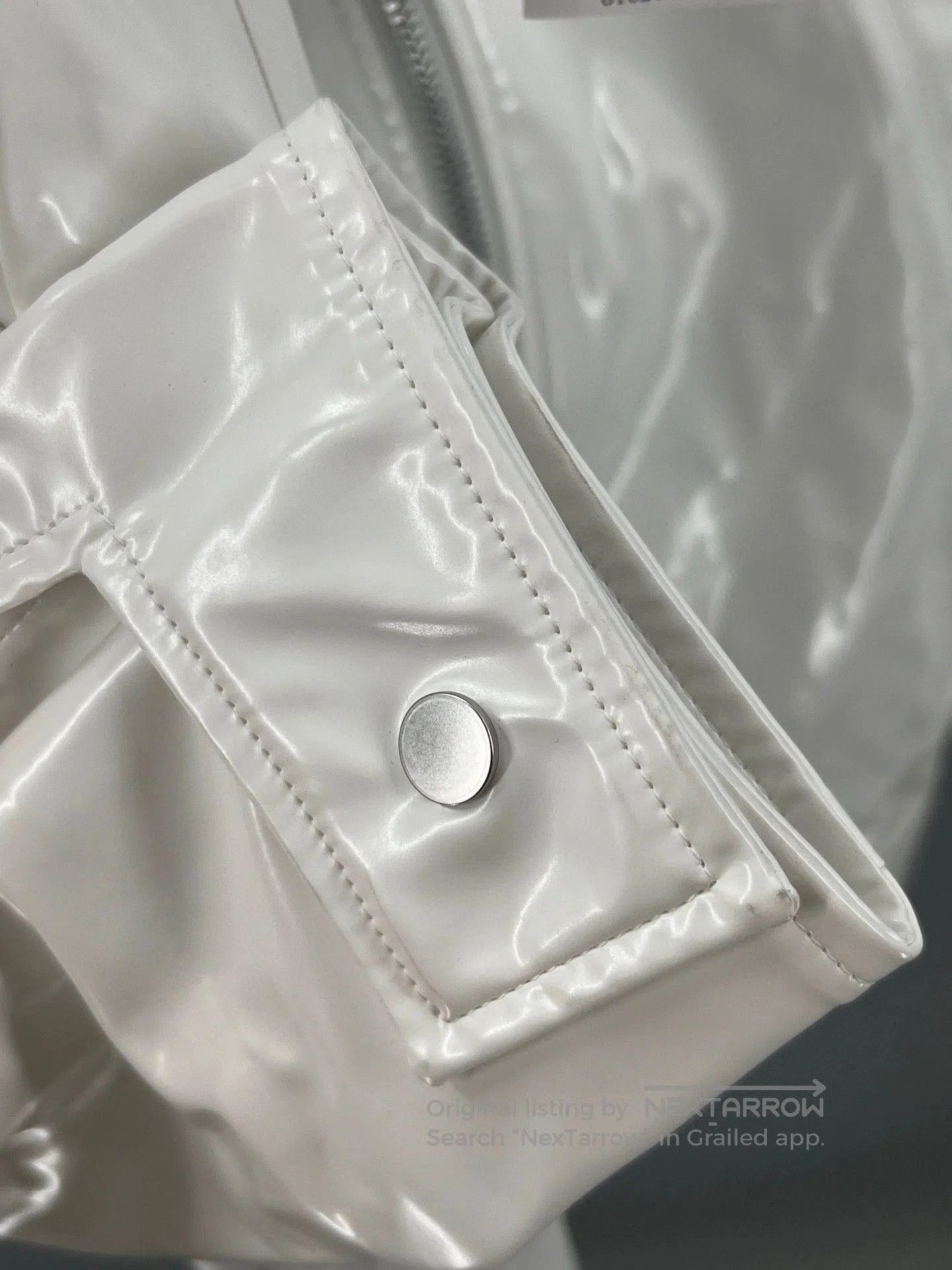 Bottega Veneta shiny white hooded jacket by bottega veneta. Size US S / EU 44-46 / 1 - 3 Thumbnail