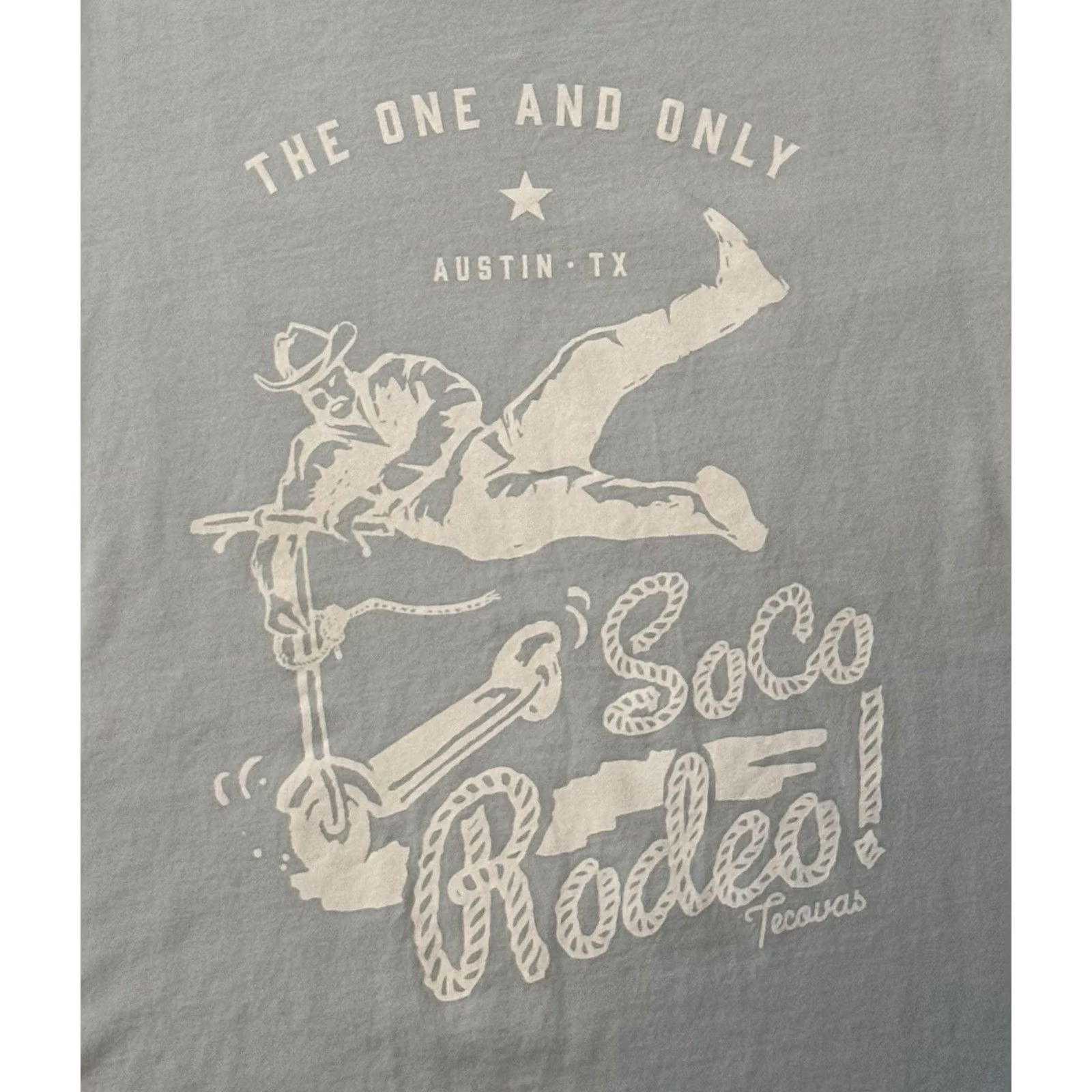Tecovas Tecovas SoCo Rodeo Shirt Medium M Blue Cotton Graphic Print Western Cowboy Logo T-Shirt Mens Size US M / EU 48-50 / 2 - 3 Thumbnail