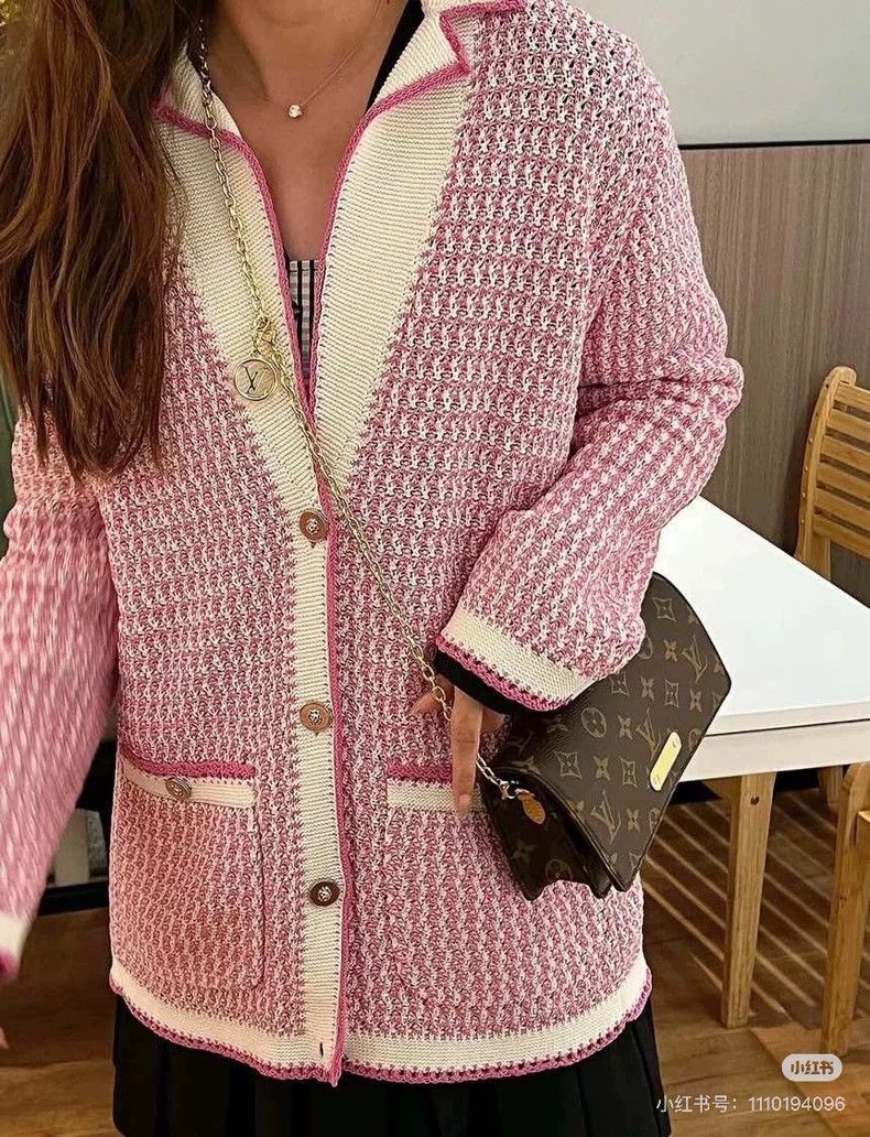 Chanel Chanel 22P pink purple with white fine plaid lion buckle l Size XS / US 0-2 / IT 36-38 - 9 Thumbnail