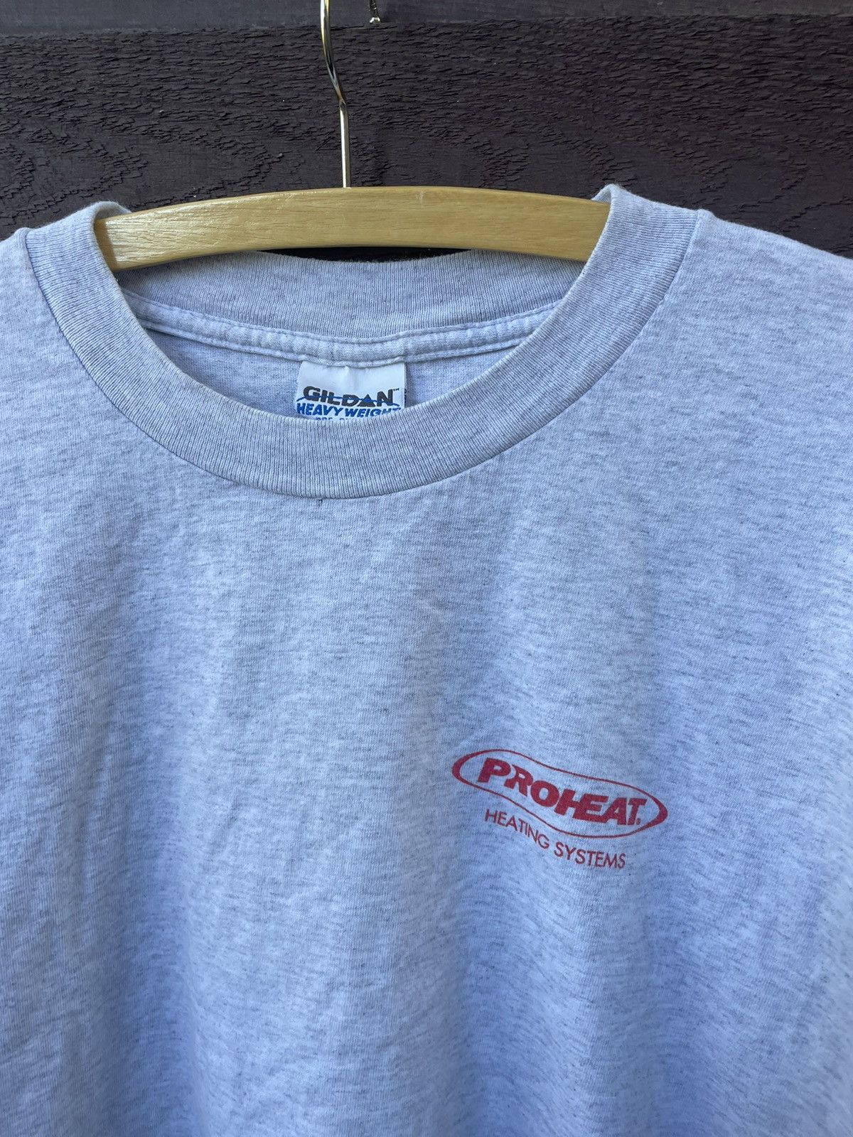 Gildan Vintage 90s “PROHEAT” grey T-shirt Size US XL / EU 56 / 4 - 3 Thumbnail