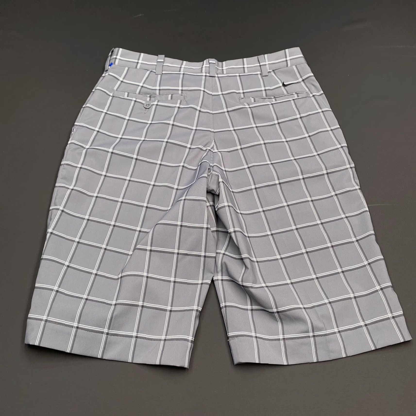 Nike Nike Golf Shorts Mens 30 Gray Flat Front Stretch DriFit Plaid Bermuda Shorts Athletic Casual Size US 30 / EU 46 - 2 Thumbnail