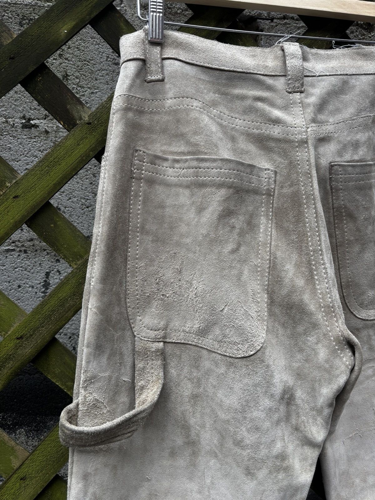 Comme des Garcons Junya Watanabe AW03 Heavyweight Suede Pants Size US 32 / EU 48 - 6 Thumbnail