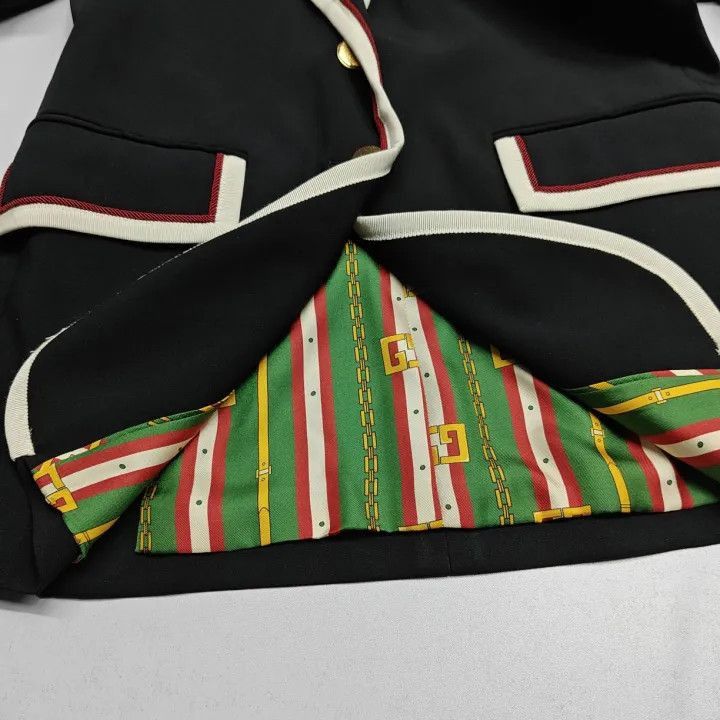 Gucci Gucci Black Suit Jacket with Metal Buttons-2507 Size M / US 6-8 / IT 42-44 - 3 Thumbnail