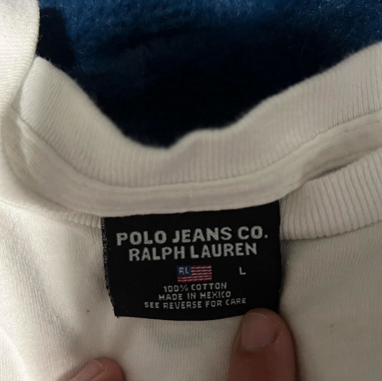 Polo Ralph Lauren White vintagw polo ralph jeans long sleeve shirt Size US L / EU 52-54 / 3 - 2 Thumbnail