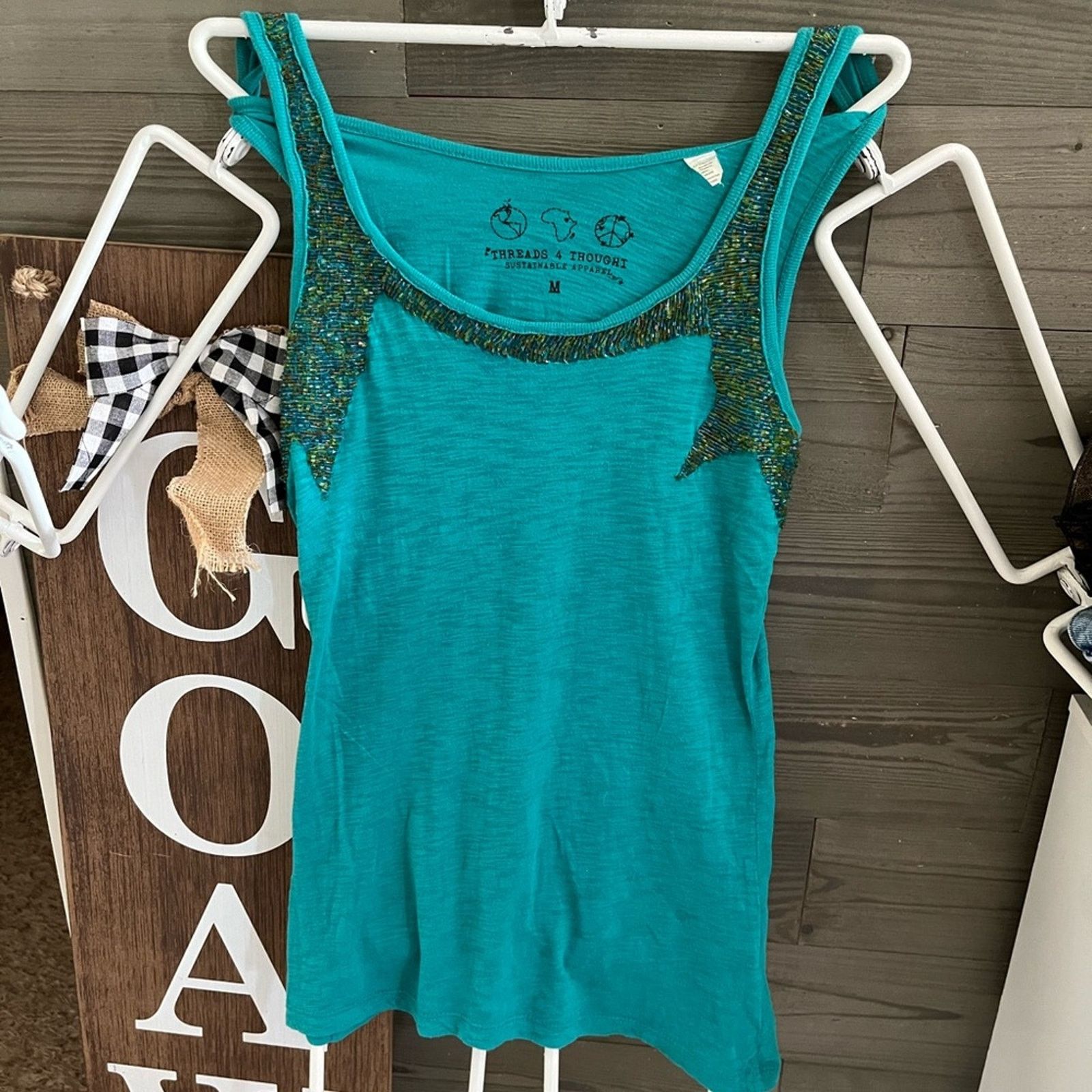 Threads 4 Thought Threads 4 Thought beaded neckline tank top size M Size M / US 6-8 / IT 42-44 - 1 Thumbnail