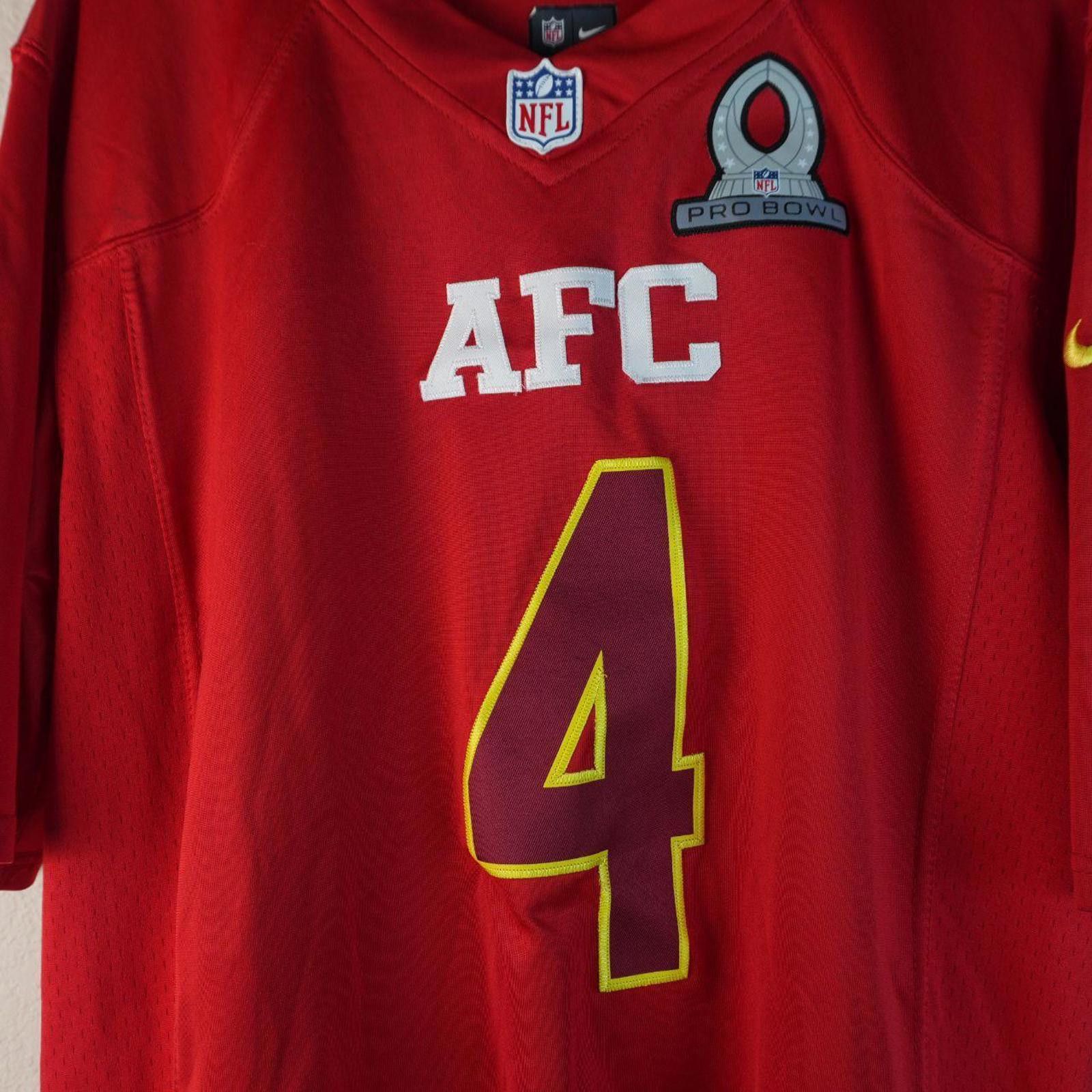 NFL NFL Jersey Men's L Red AFC Derek Carr Pro Bowl Size US L / EU 52-54 / 3 - 3 Thumbnail