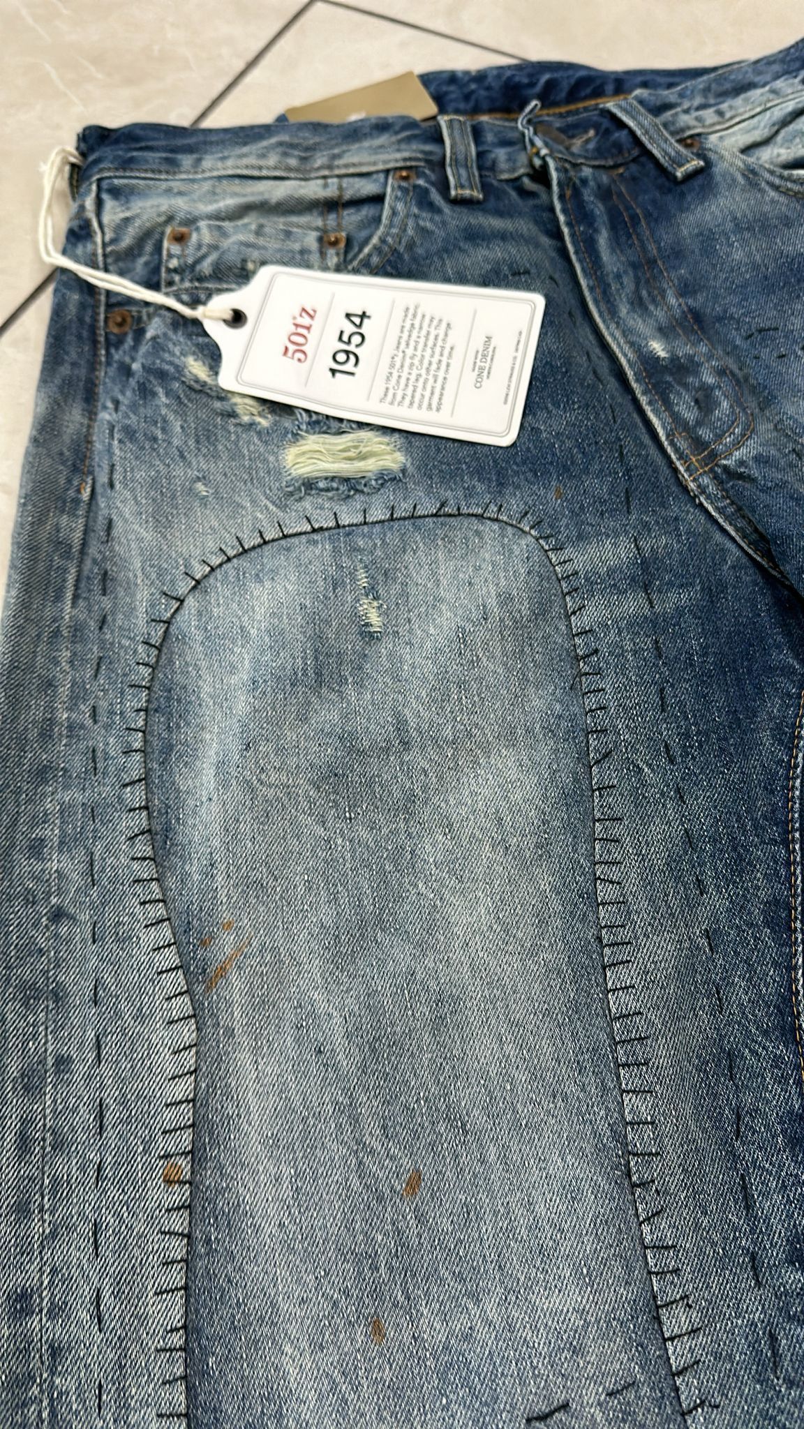 Levi's Vintage Clothing LVC Levi's Vintage Clothing 1954 501Z XX BigE Selvedge Jeans Size US 30 / EU 46 - 3 Thumbnail