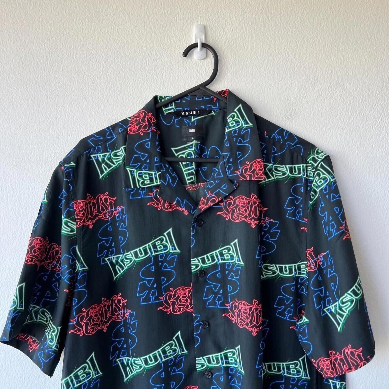 Ksubi new ksubi large l short sleeve shirt top resort black glow Size US L / EU 52-54 / 3 - 2 Thumbnail