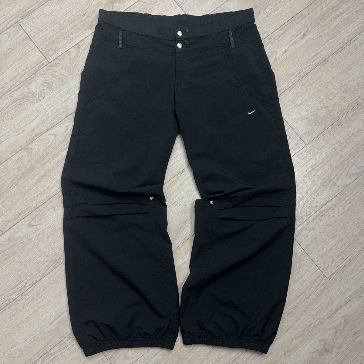 Nike Vintage Nike 90s Sphere Dry Baggy Drill Black Sweatpants Size US 37 - 2 Thumbnail