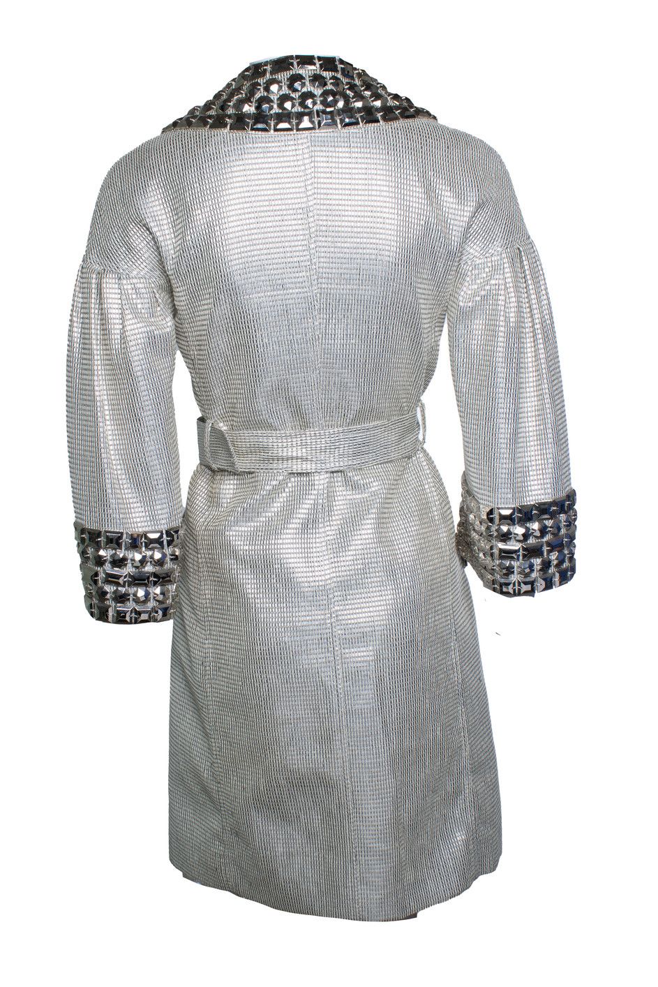 Burberry Burberry, silver metallic trench coat Size XS / US 0-2 / IT 36-38 - 3 Thumbnail
