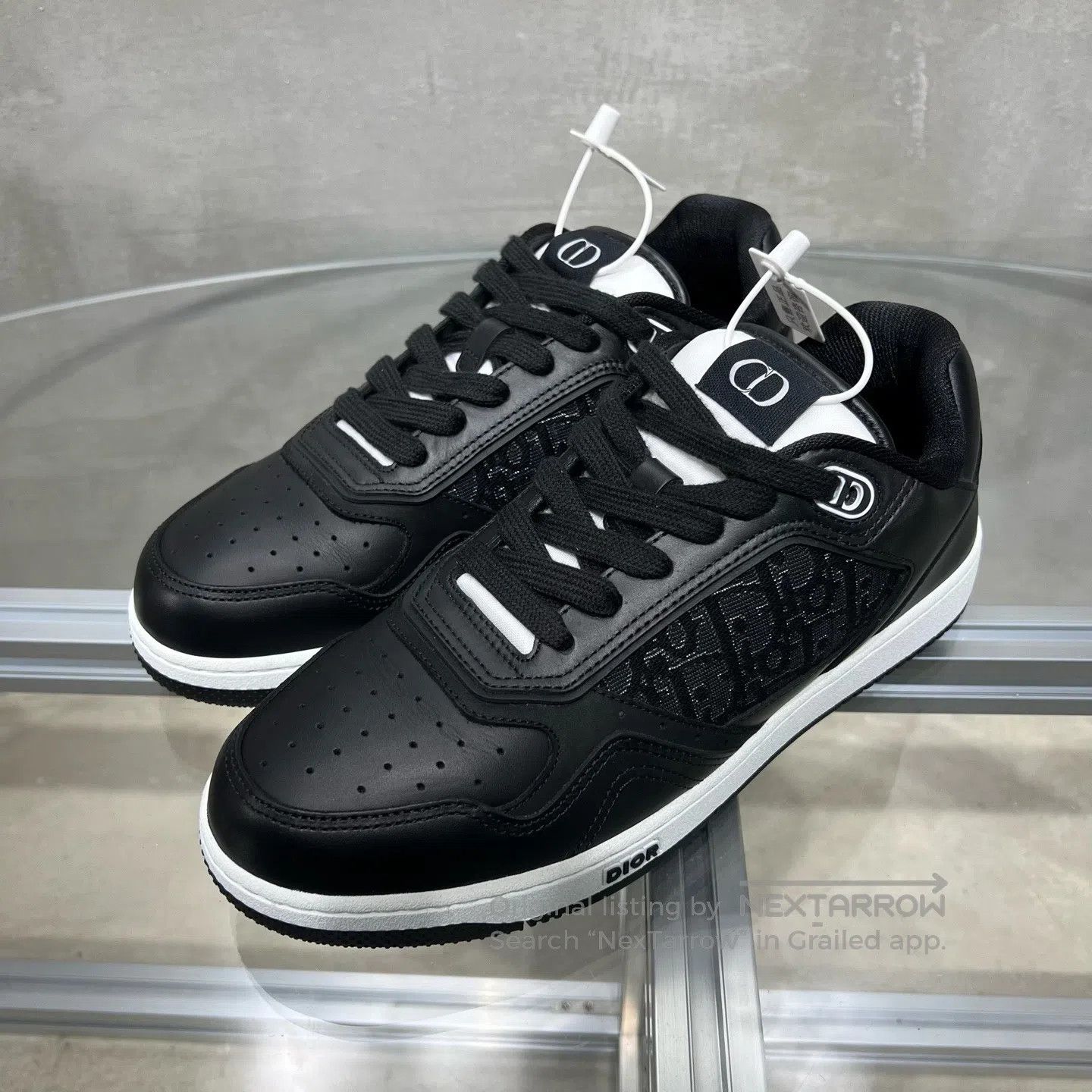 Dior Dior Uptown 25 – White and Black Board Shoes Size US 8 / EU 41 - 1 Thumbnail