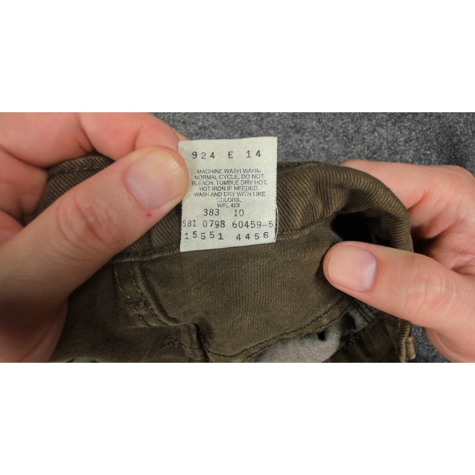 Levi's Vintage 1998 Levis 550 Custom Dyed Green 32x28 Size 34" / US 12 / IT 48 - 6 Thumbnail